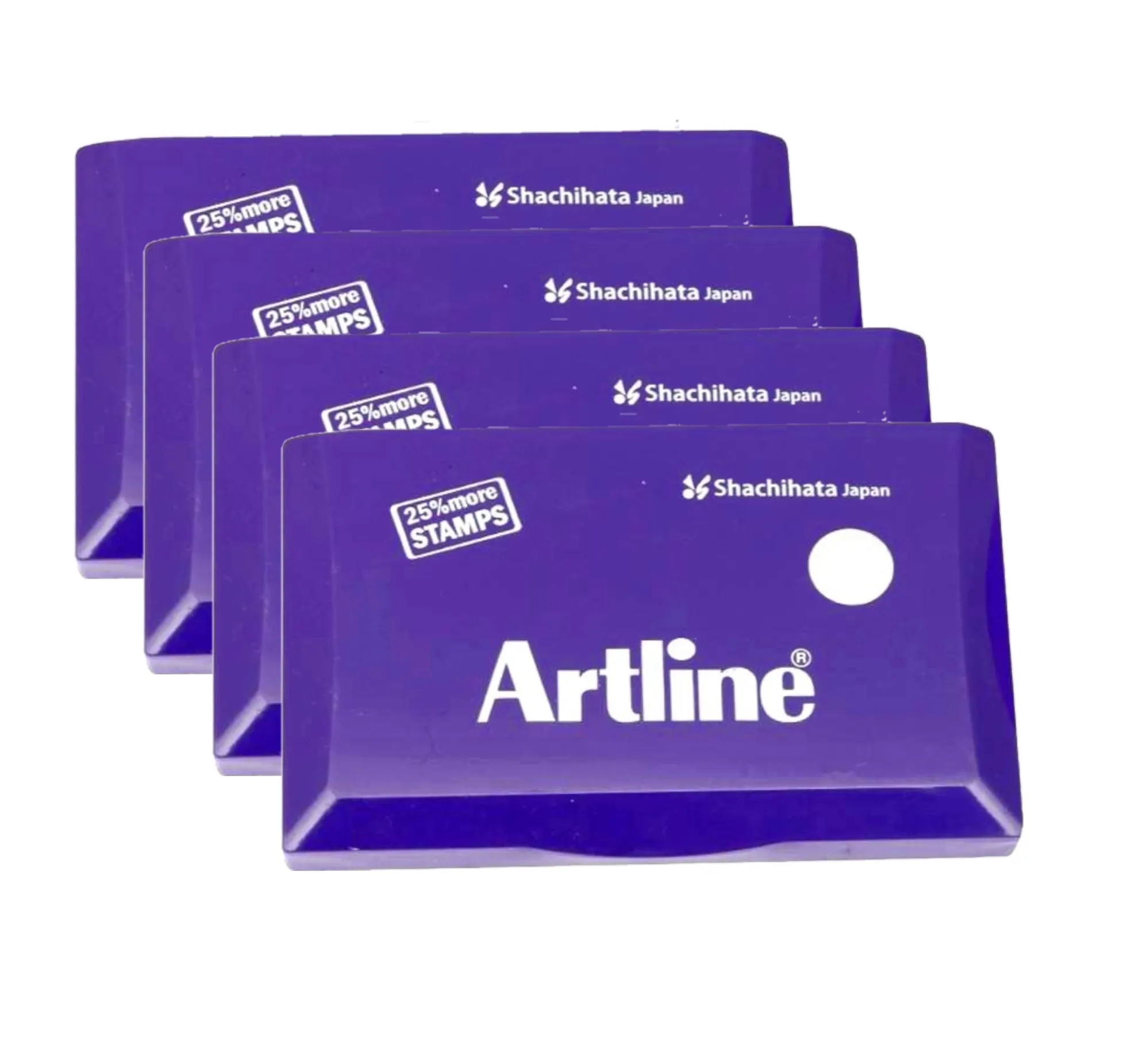 Artline Stamp Pad Small Size 101X61 MM Violet Ink  Pack of 4 Stamp Pad