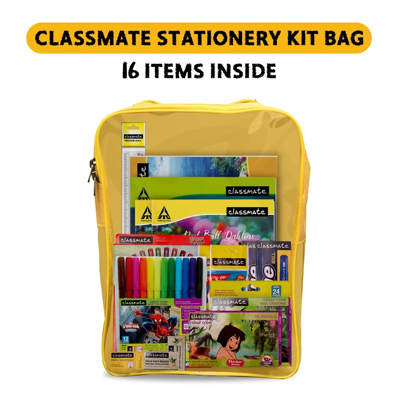 Classmate Stationery Bag Kit, 16 Item Pack