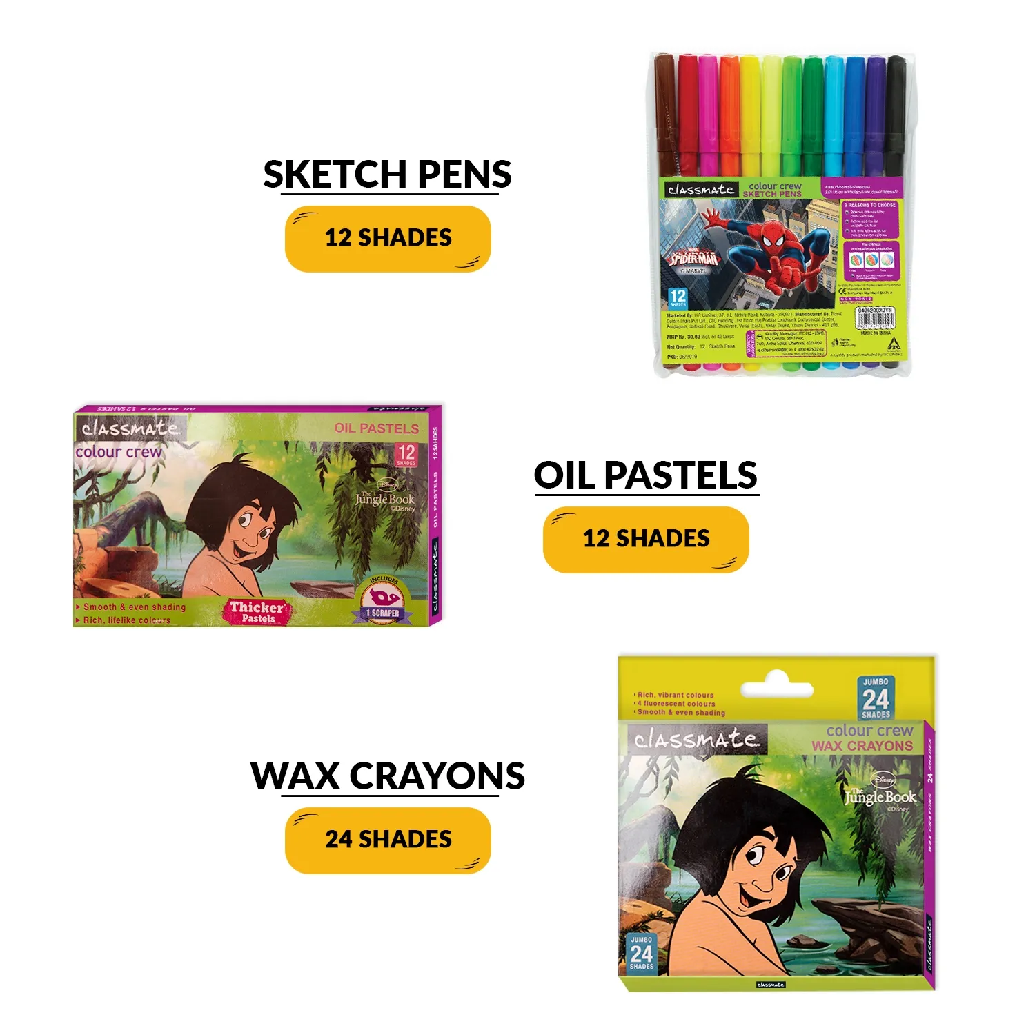 Classmate Stationery Bag Kit, 16 Item Pack