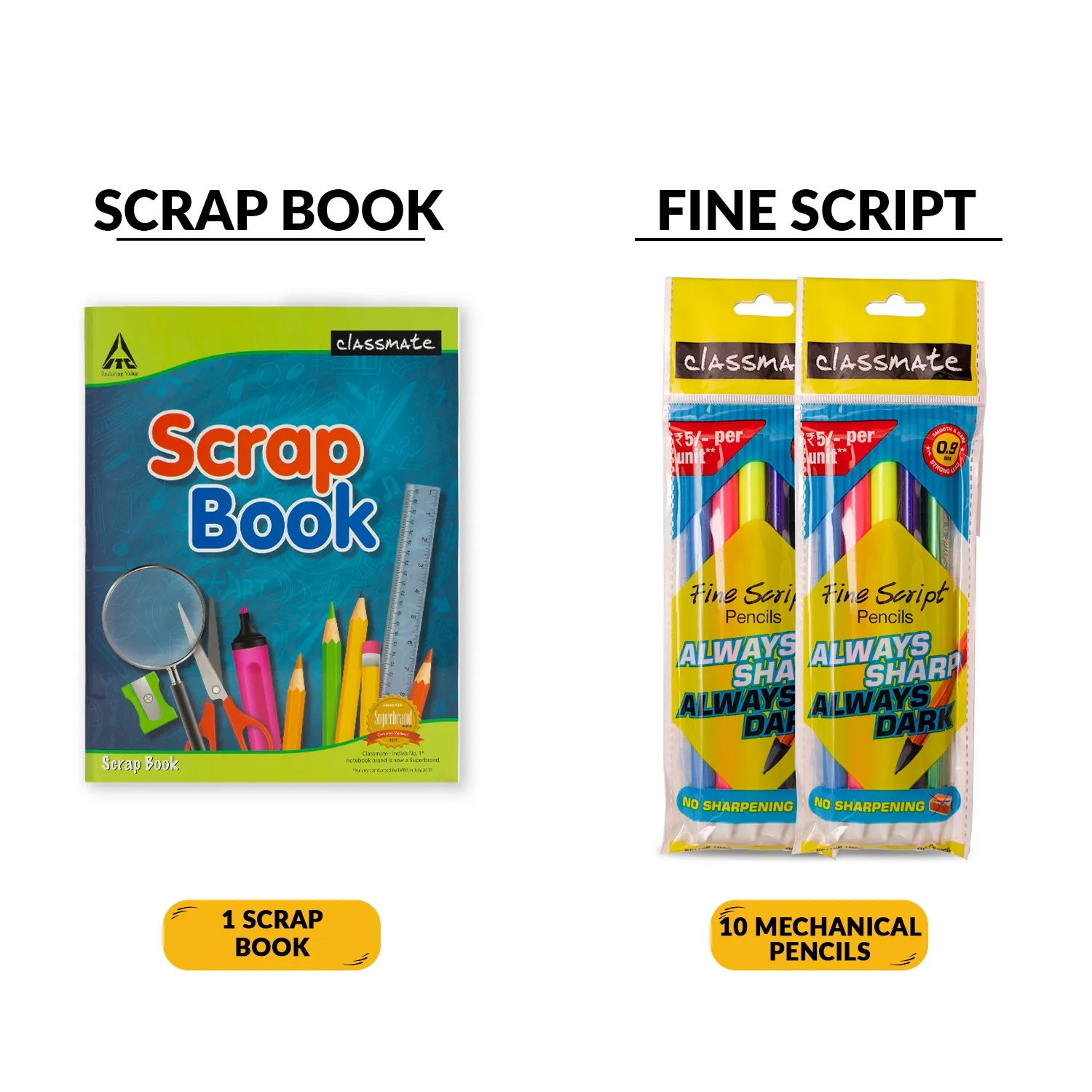 Classmate Stationery Bag Kit, 16 Item Pack