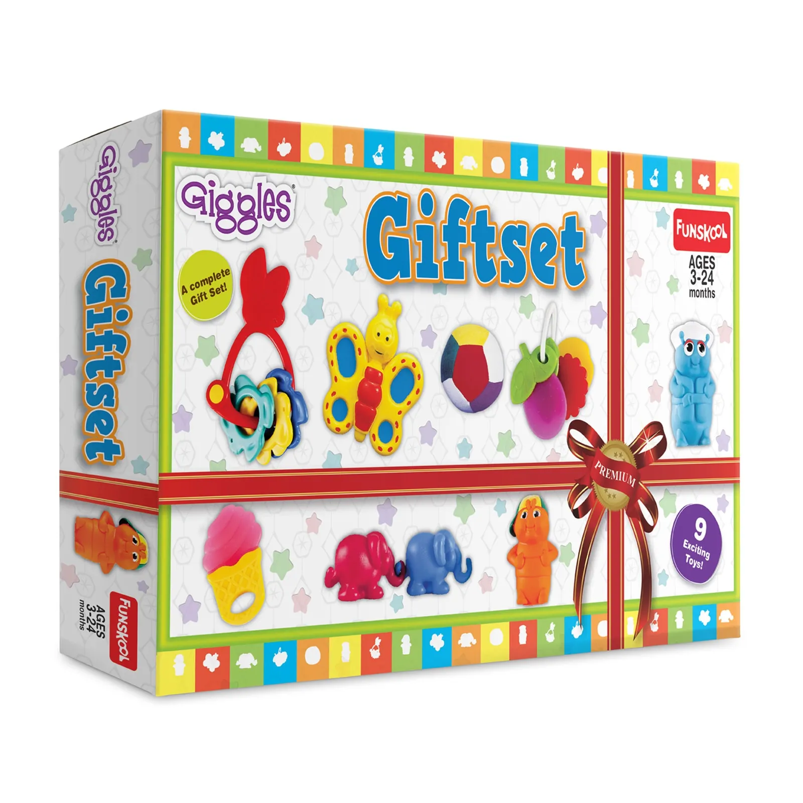 Funskool Giggles Gift Set Premium 9 Toys Set Multi Colour