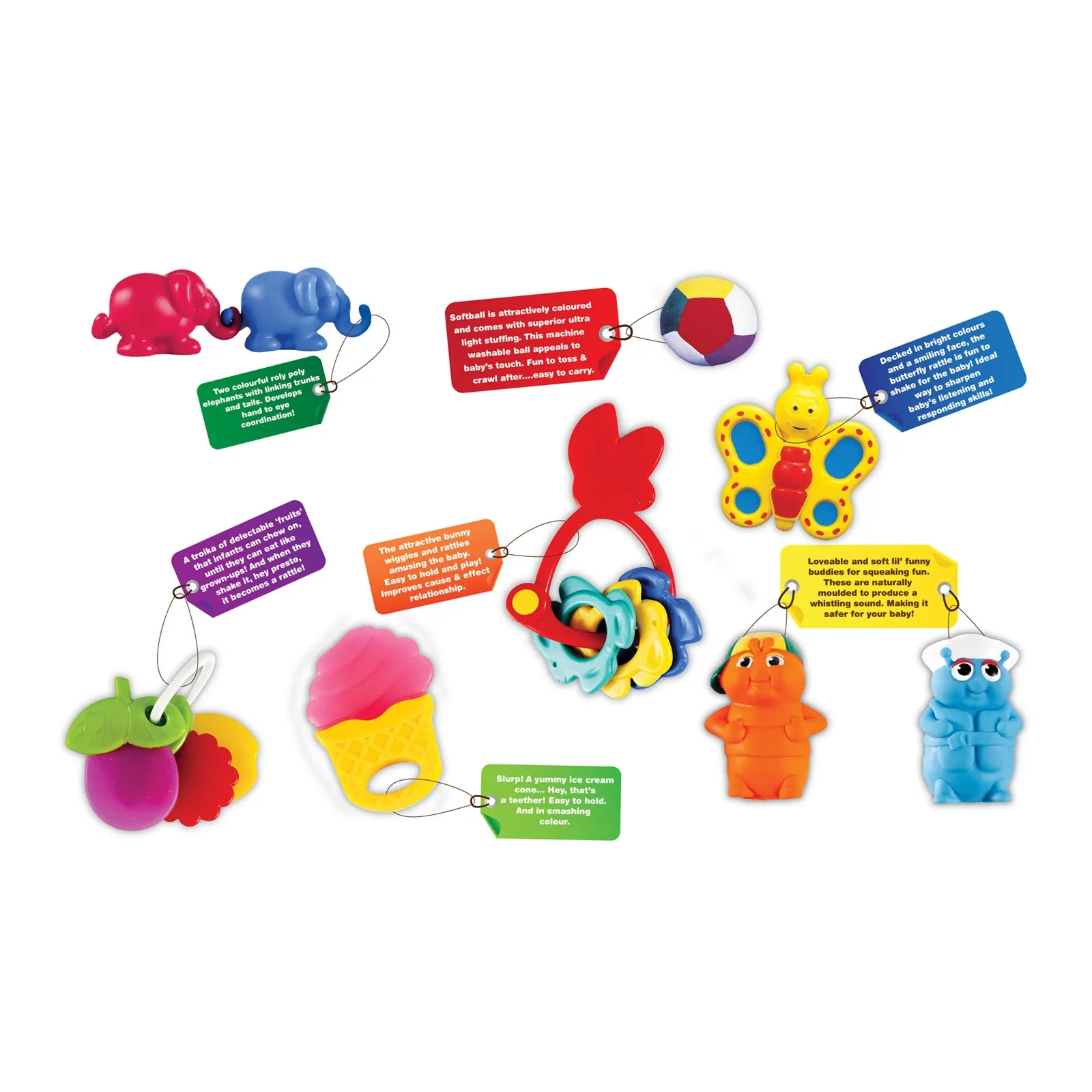 Funskool Giggles Gift Set Premium 9 Toys Set Multi Colour