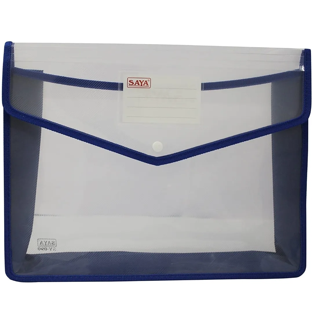 Saya Flexi Document Bag Eco FS, SY - 090, 37 X 28.5 cm, Blue Color, Pack of 1