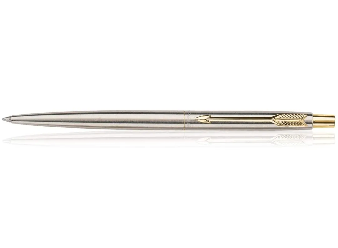 Parker Classic Stainless Steel Gold Trim Ball Pen (Pack of 1)