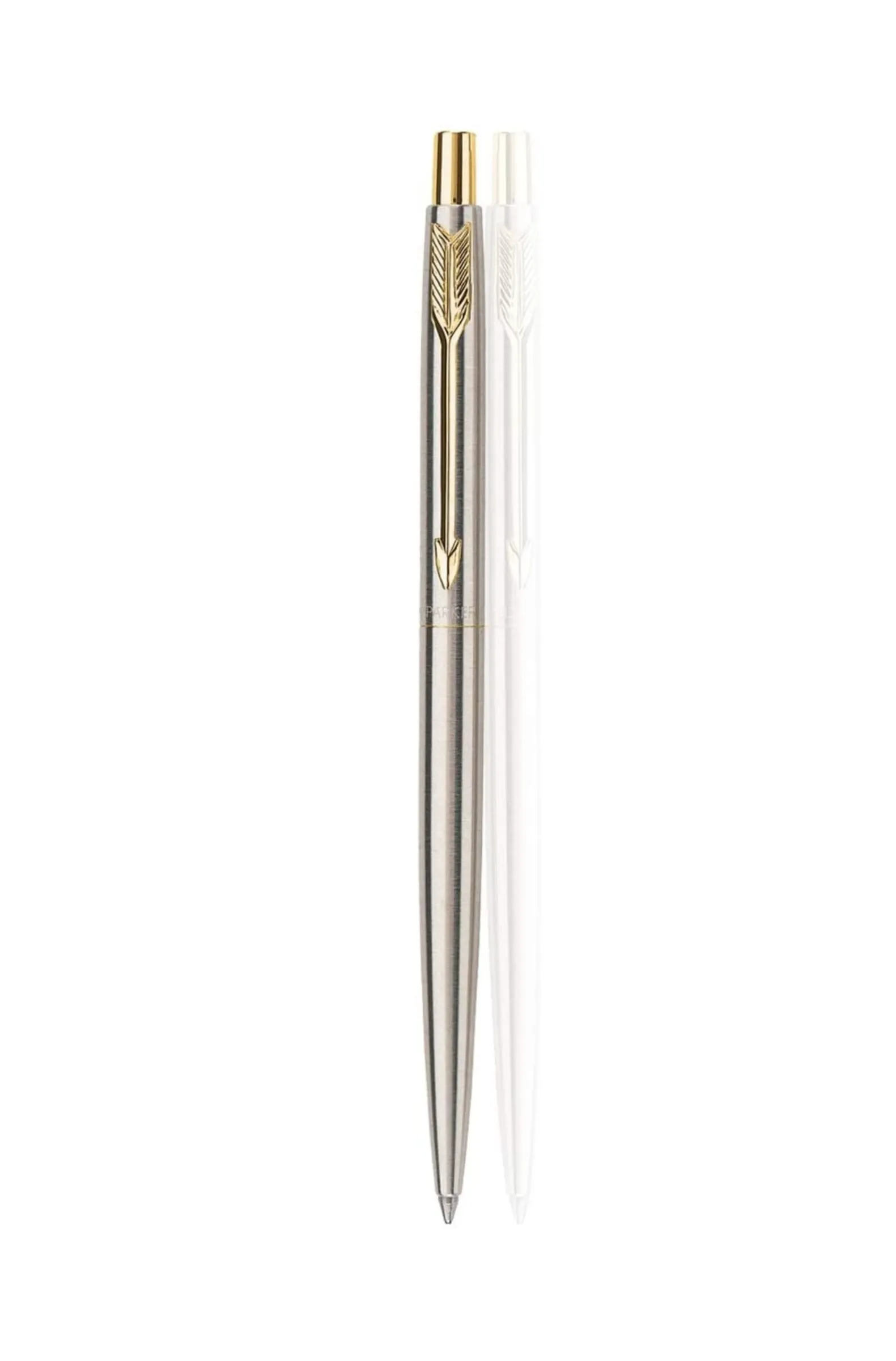 Parker Classic Stainless Steel Gold Trim Ball Pen (Pack of 1)