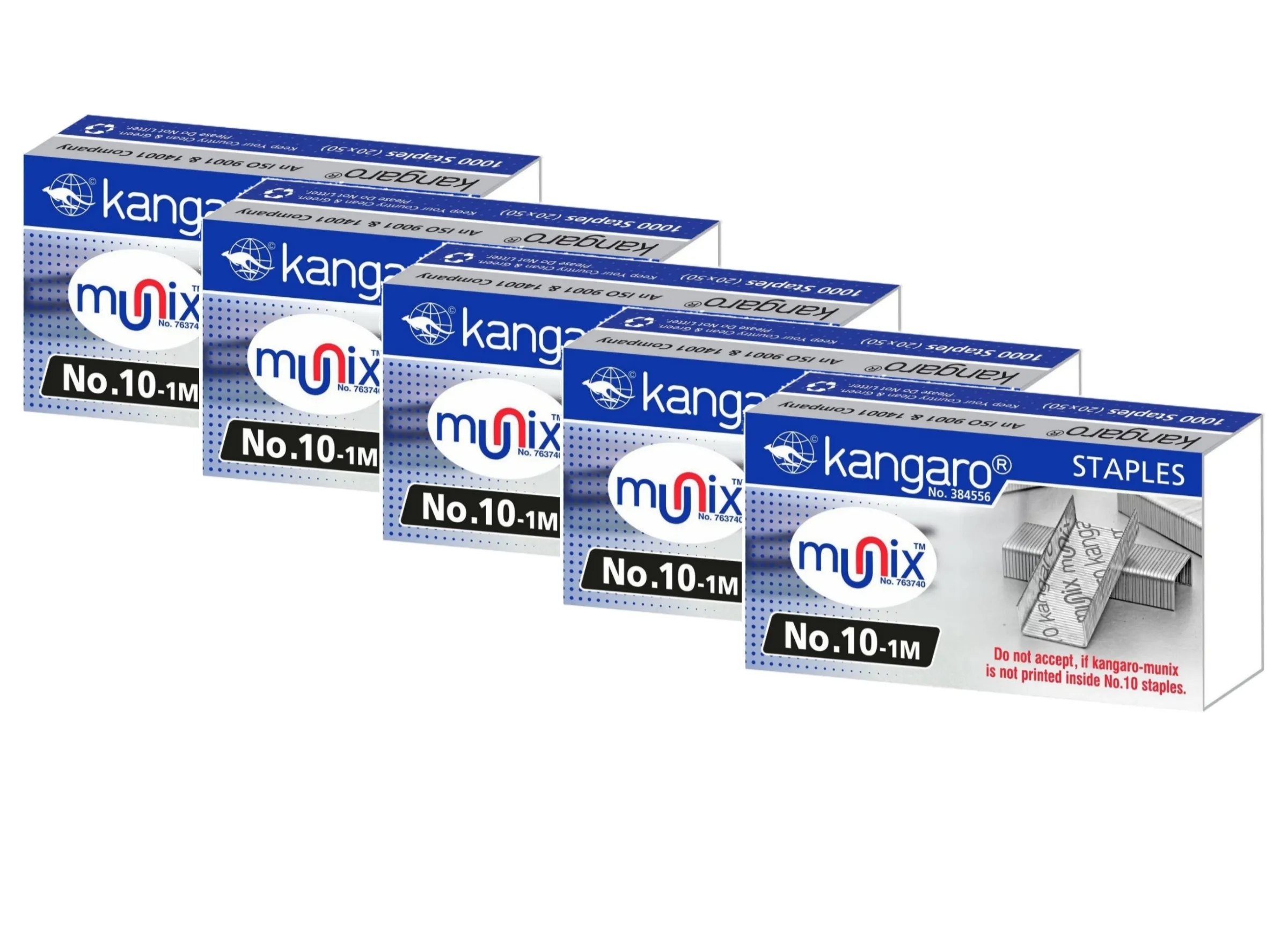 Kangaro No.10-1M Staple Pin (Set of 5 Pack)