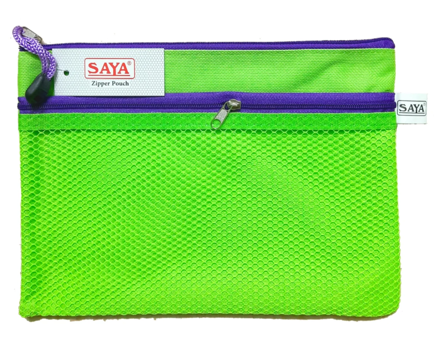 Saya Dual Zip Bag A5 Size SY - 2405, 1 Pack of 1 Bag