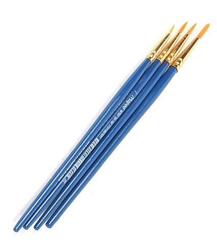 Maped Colour Peps Synthetic Round Brush Set of 4 - Blue