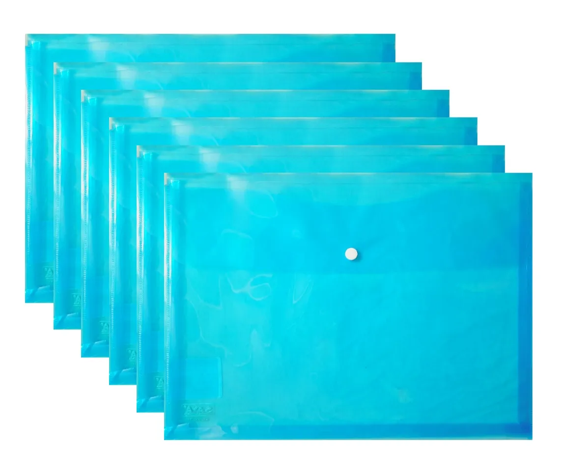 Saya Document Bag Executive, SY - 209OP, Blue, Pack of 6