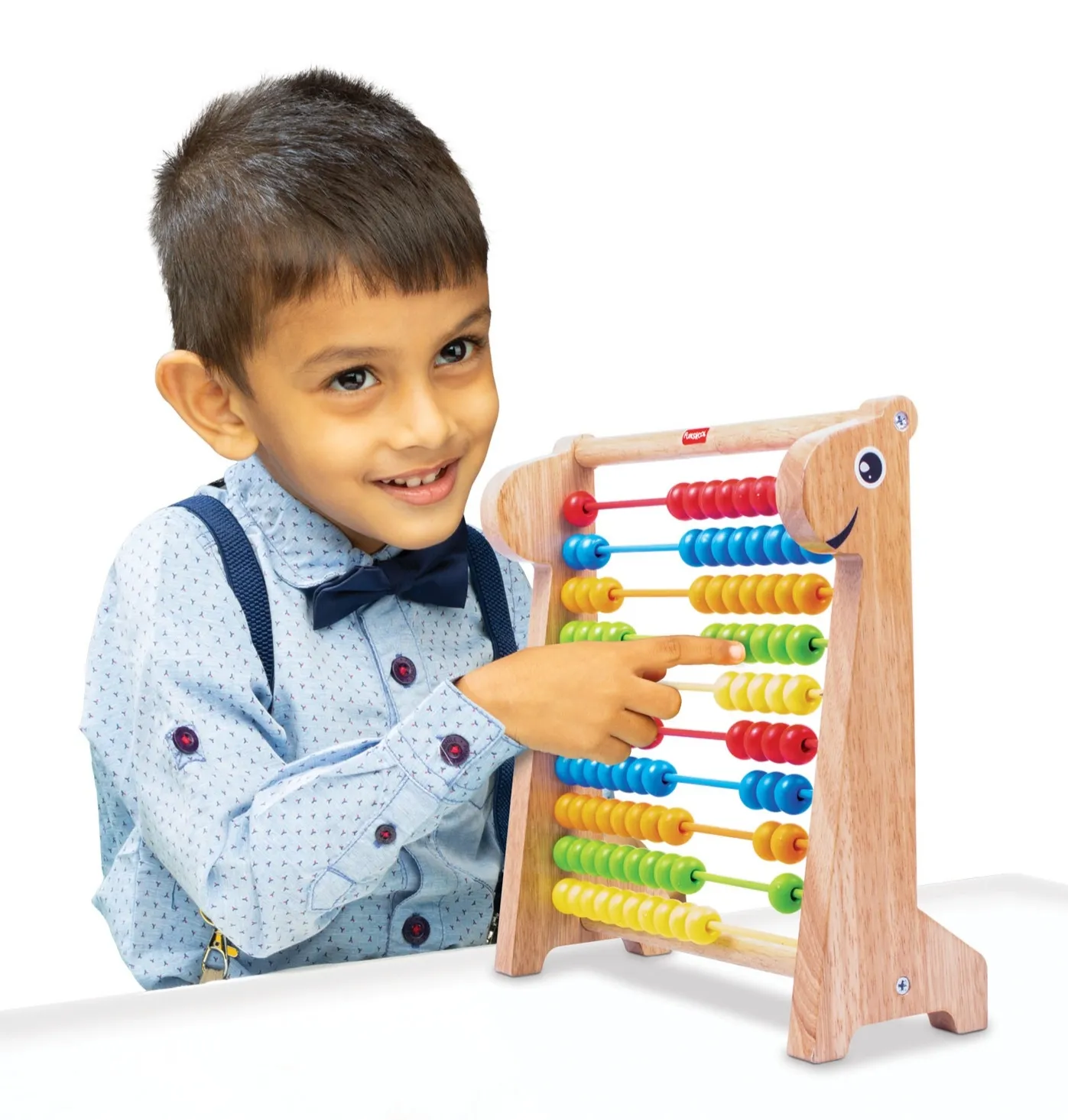 Funskool Giggles Wooden Abacus Educational Toy Multi Colour