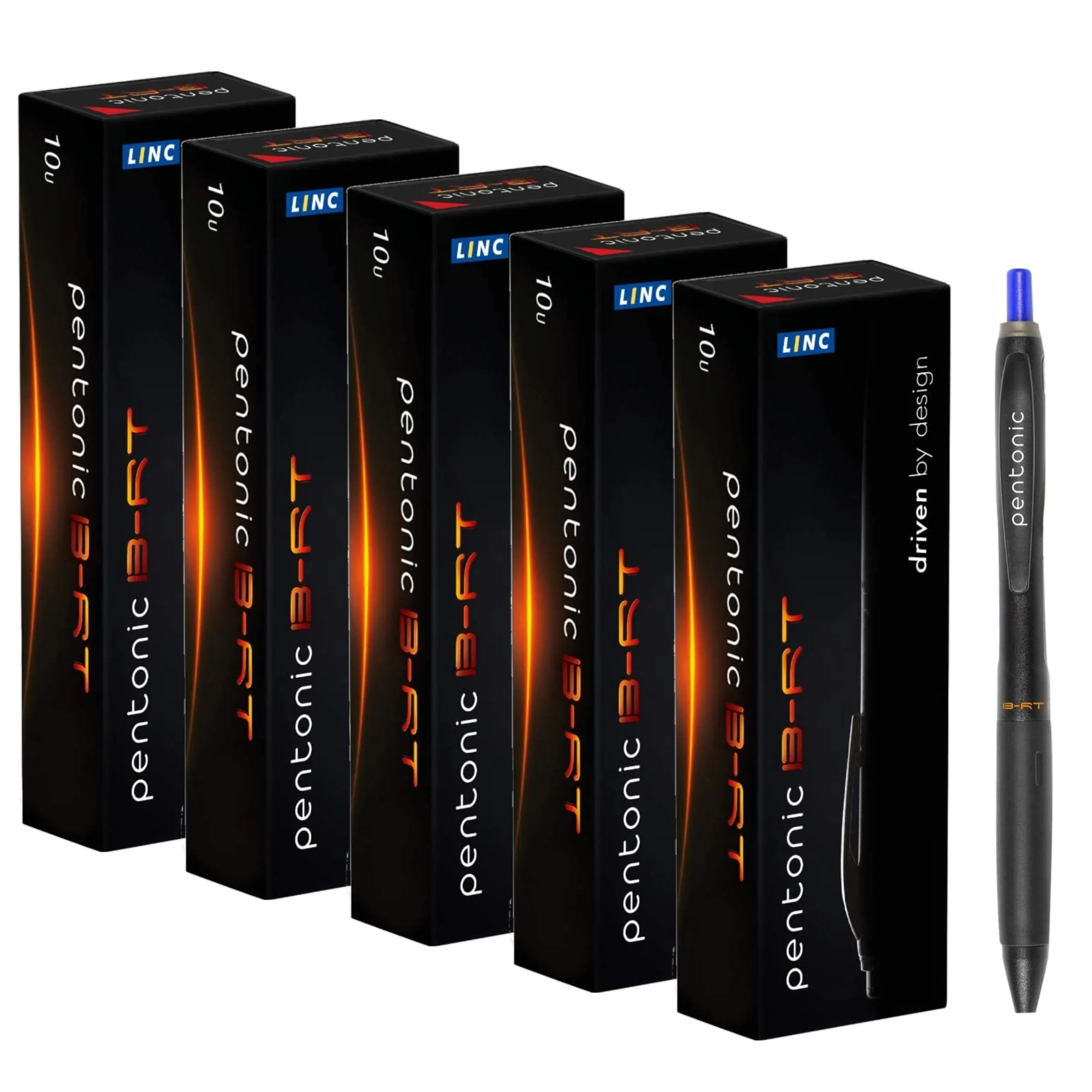 Linc Pentonic B - RT Ball Pen 0.7 mm Blue Pen Pack of 5 Pen