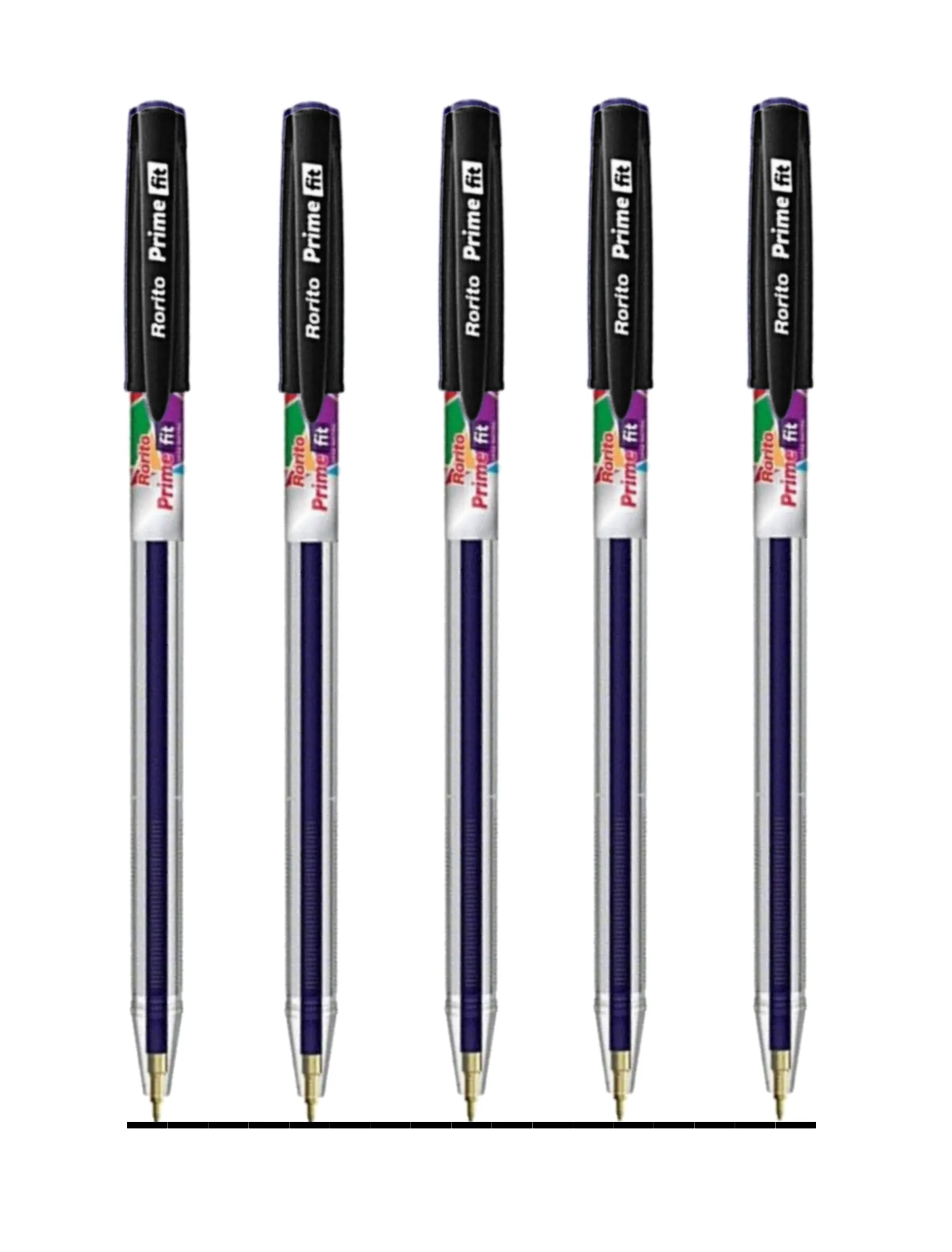 RORITO PRIME FIT BALL PEN (BLACK) - PACK OF 5