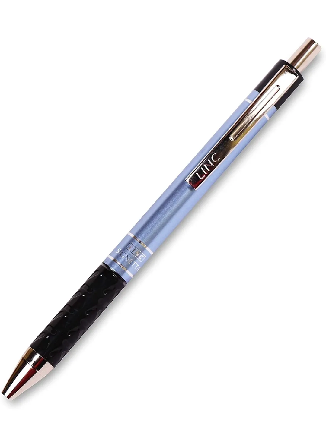 Linc Signetta Fine Ball Pen 0.7mm, Blue Pen, Retractable Pen Pack of 10 Pen