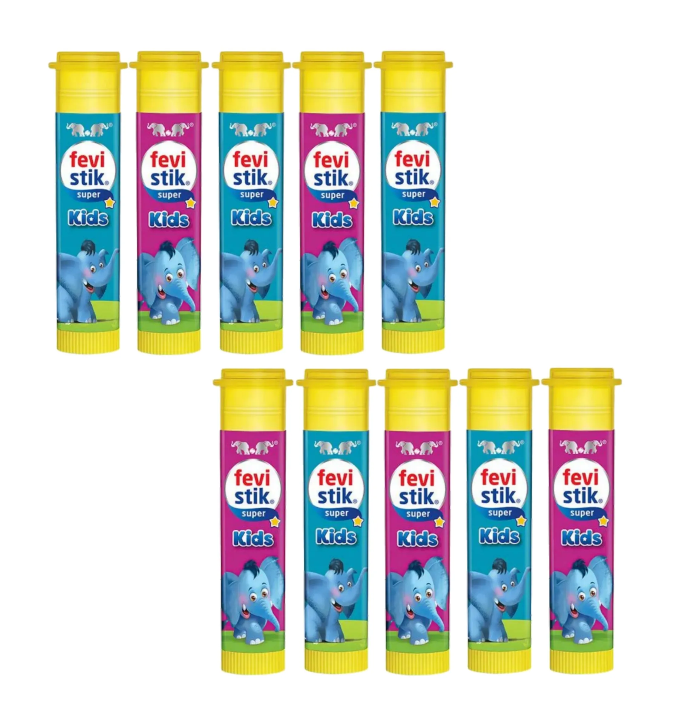 PIDILITE FEVISTIK SUPER KIDS GLUE STICK – 8 GM (PACK OF 10)