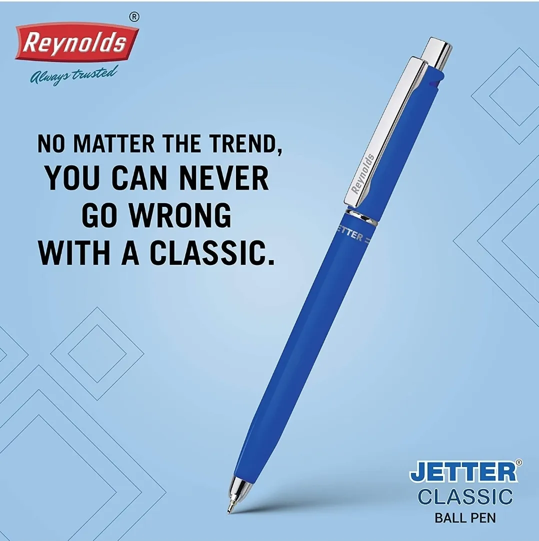 Reynolds Jetter Classic Ball Pen Blue Pack of 5