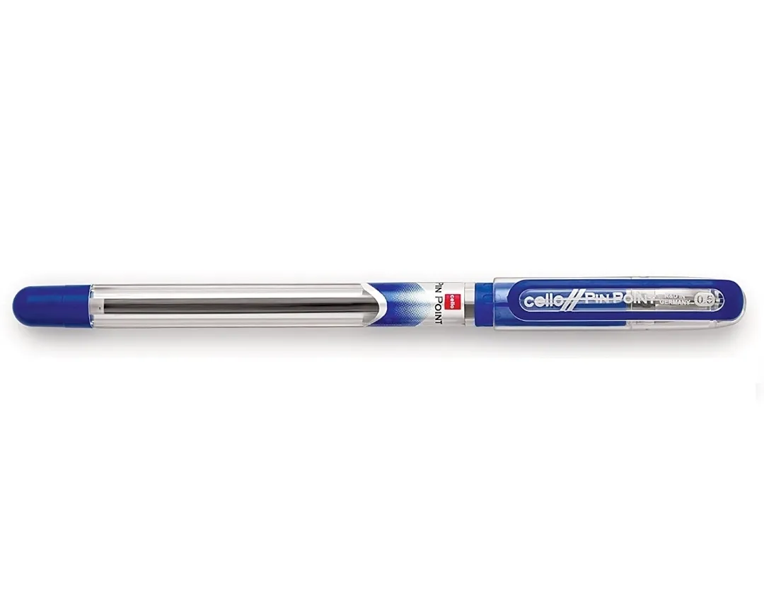 Cello Pinpoint Ball Pen 0.6 mm Blue Pen (Pack of 1 Pen)
