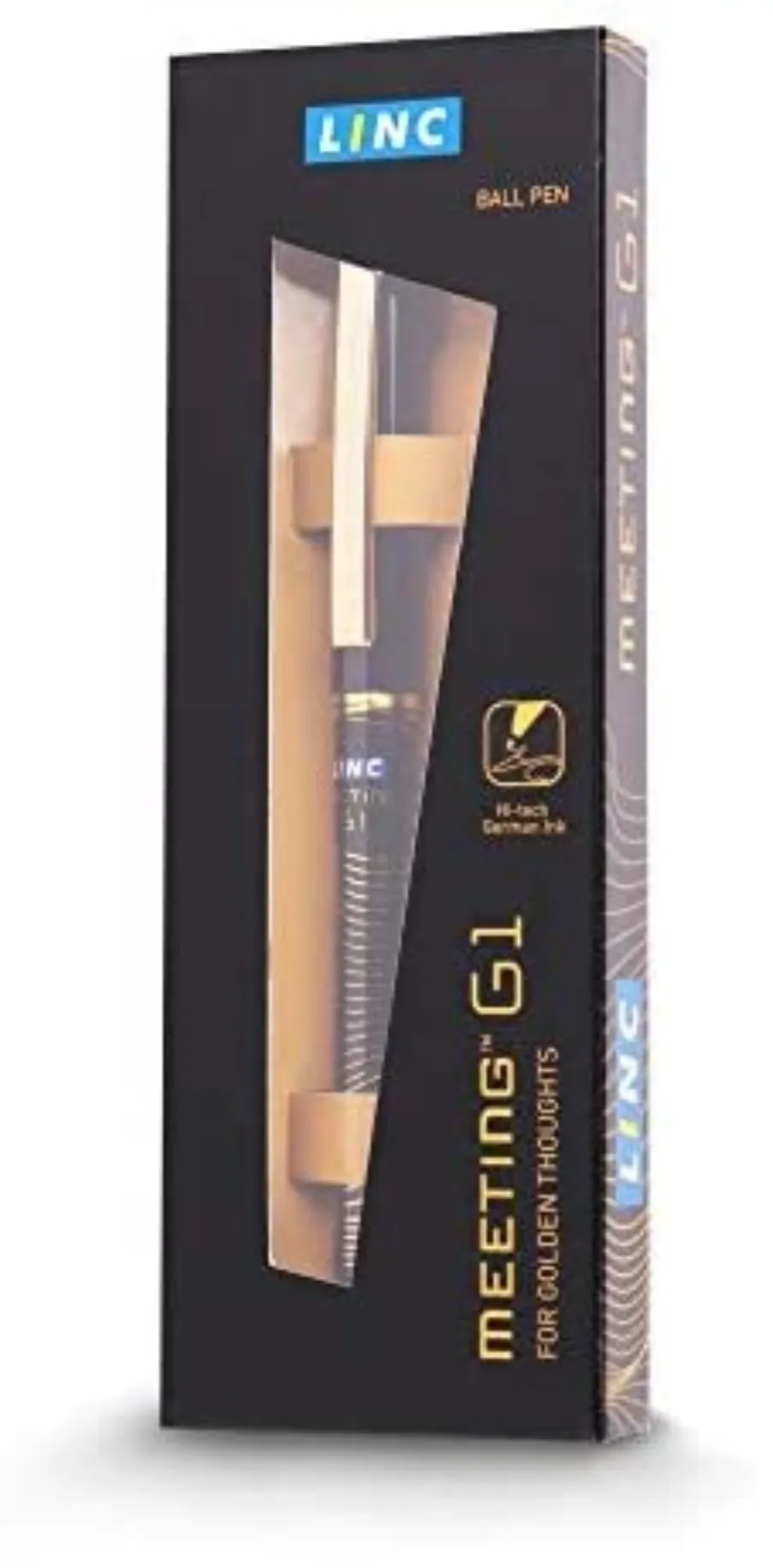 Linc Meeting G1 Ball Pen (0.7 mm, Black Body, Blue Ink (Pack of 1)
