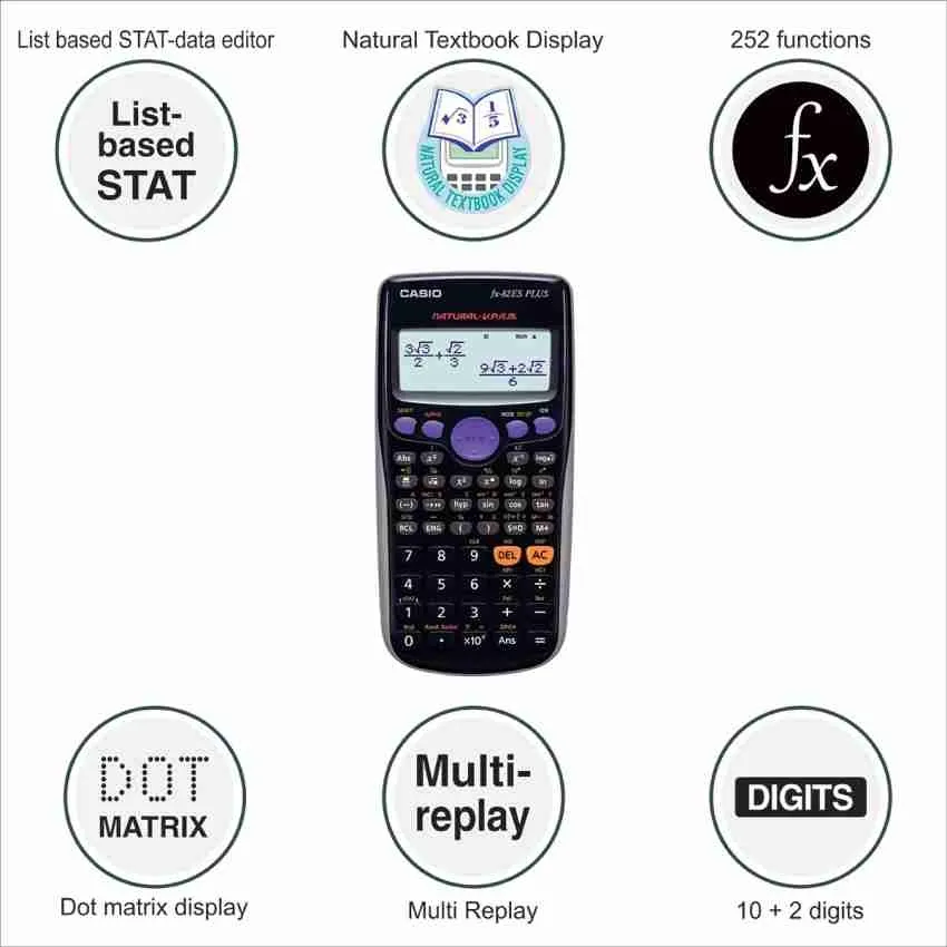 Casio FX-82ES PLUS Scientific Calculator