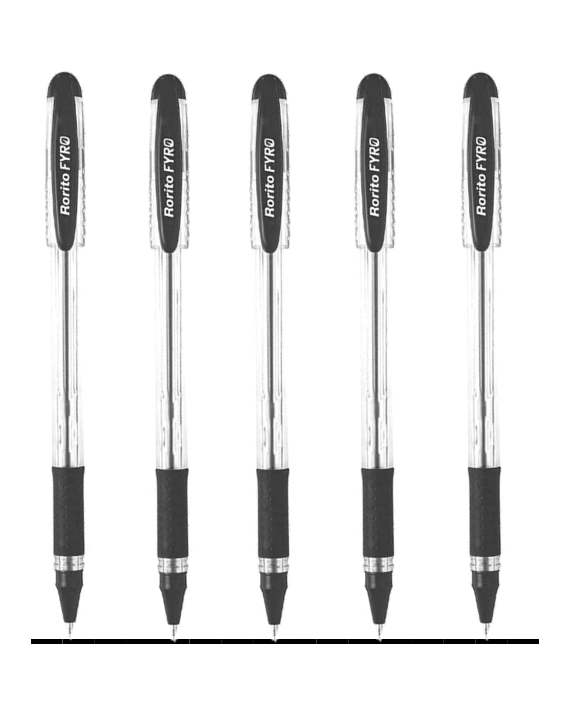 RORITO FYRO BALL POINT PEN - PACK OF 5 (BLACK)