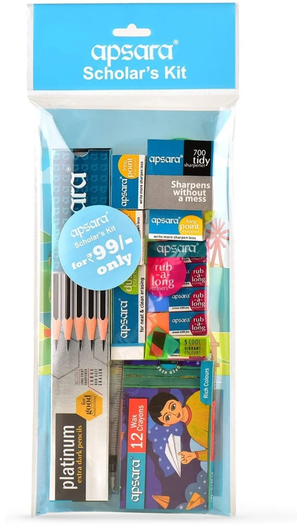 Apsara Scholars Kit  With 7 Items Inside