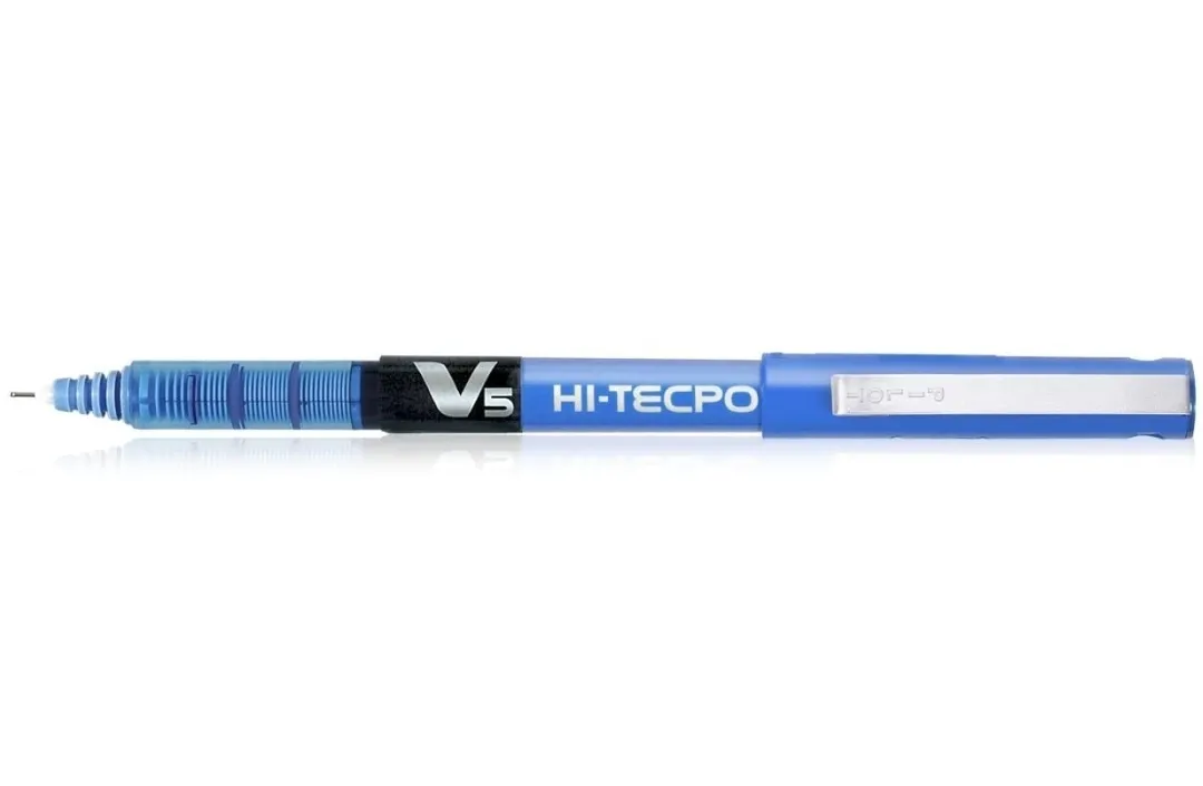 PILOT HI-TECPOINT V5 PEN, BLUE ,PACK OF 3