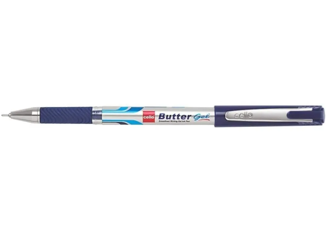Cello ButterGel Gel Pen 0.5 mm Blue Pen 5 Pack of 1 Pen