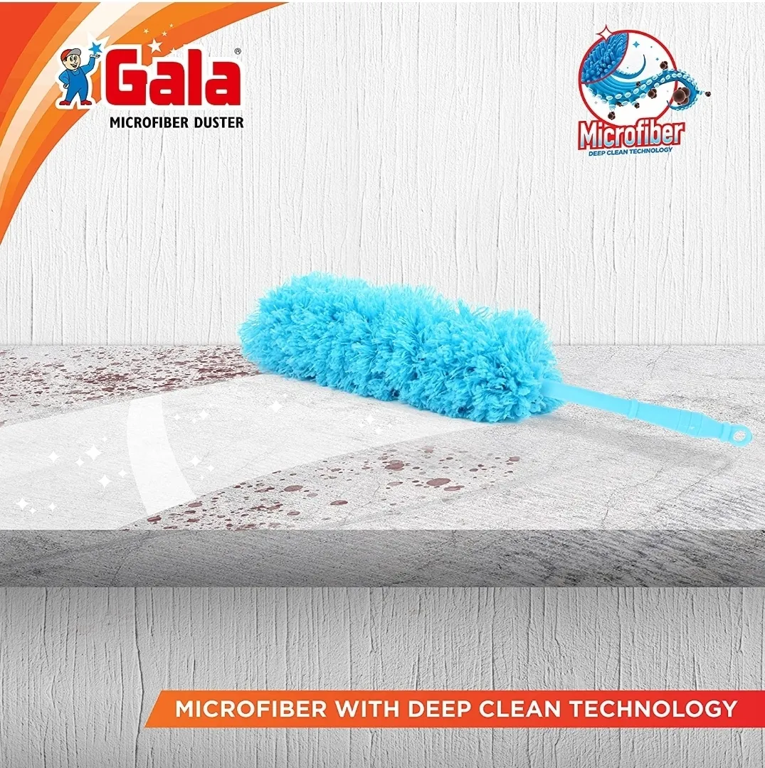 Gala Multipurpose Microfiber Duster for Home and Car Use (Blue), Pack of 1