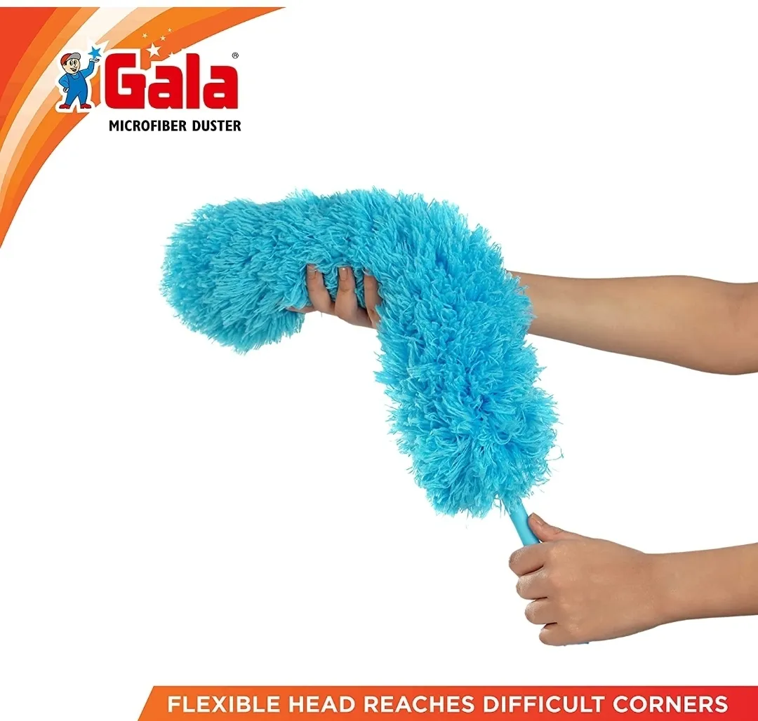 Gala Multipurpose Microfiber Duster for Home and Car Use (Blue), Pack of 1
