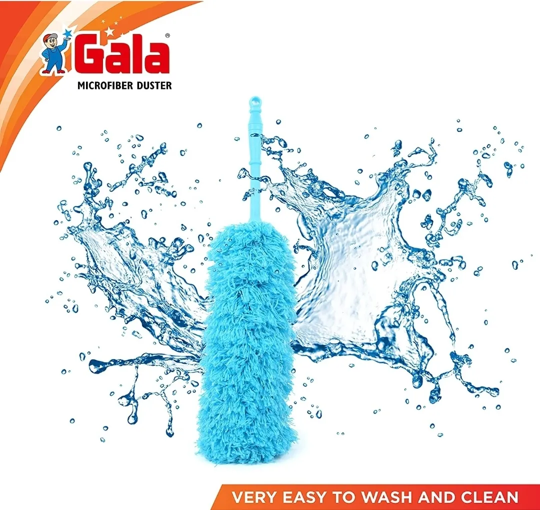 Gala Multipurpose Microfiber Duster for Home and Car Use (Blue), Pack of 1