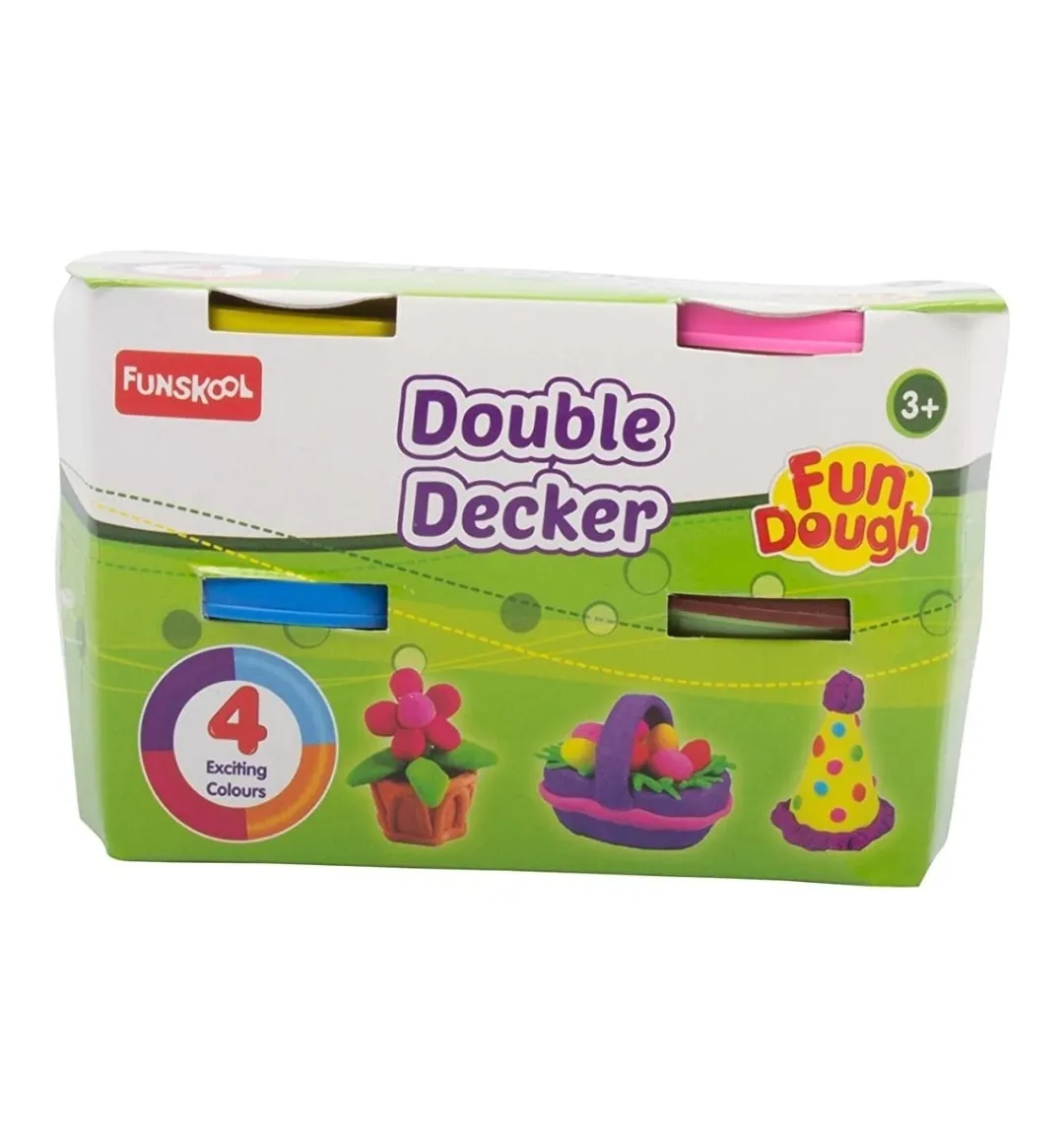 Funskool Fundough Double Decker Muti Colour