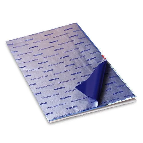 Kores Multicopy Pen/ Pencil Carbon Paper, Gold Rich Blue Impression,1 Pack of 100 Sheets