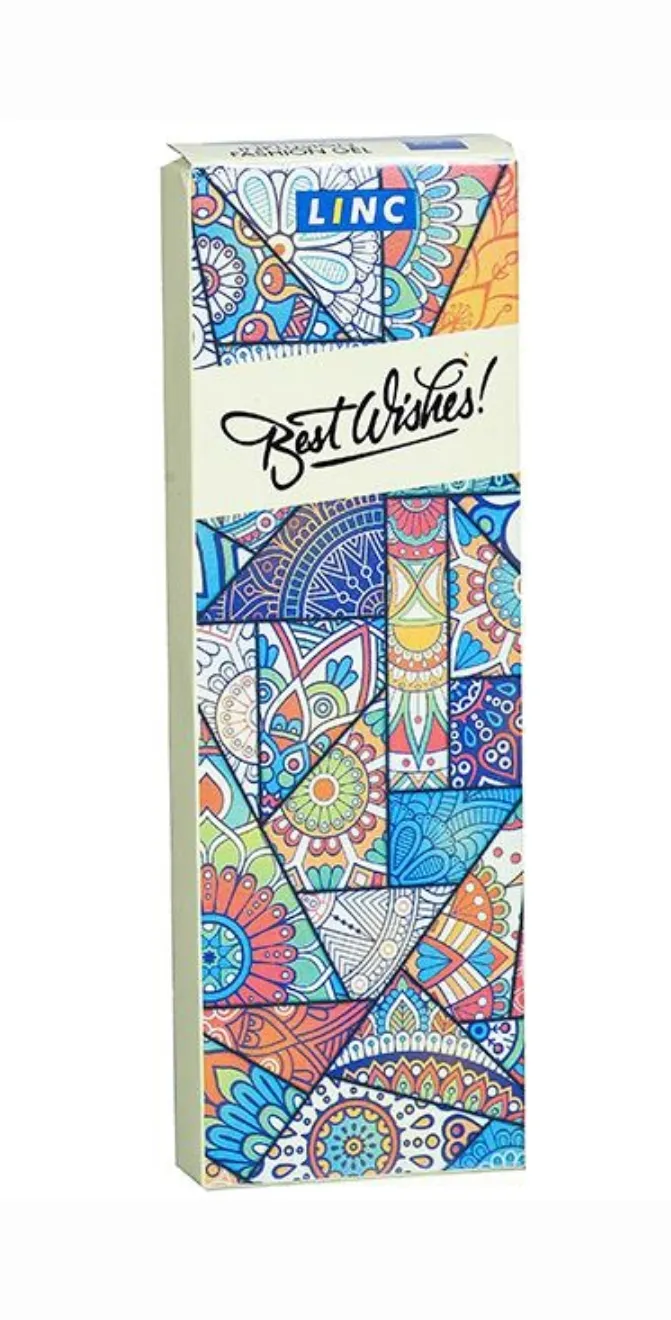 Linc Inklusion Fashion Gel Pen  Assorted Body Colour Blue Gel Pen Pack of 5 Pen