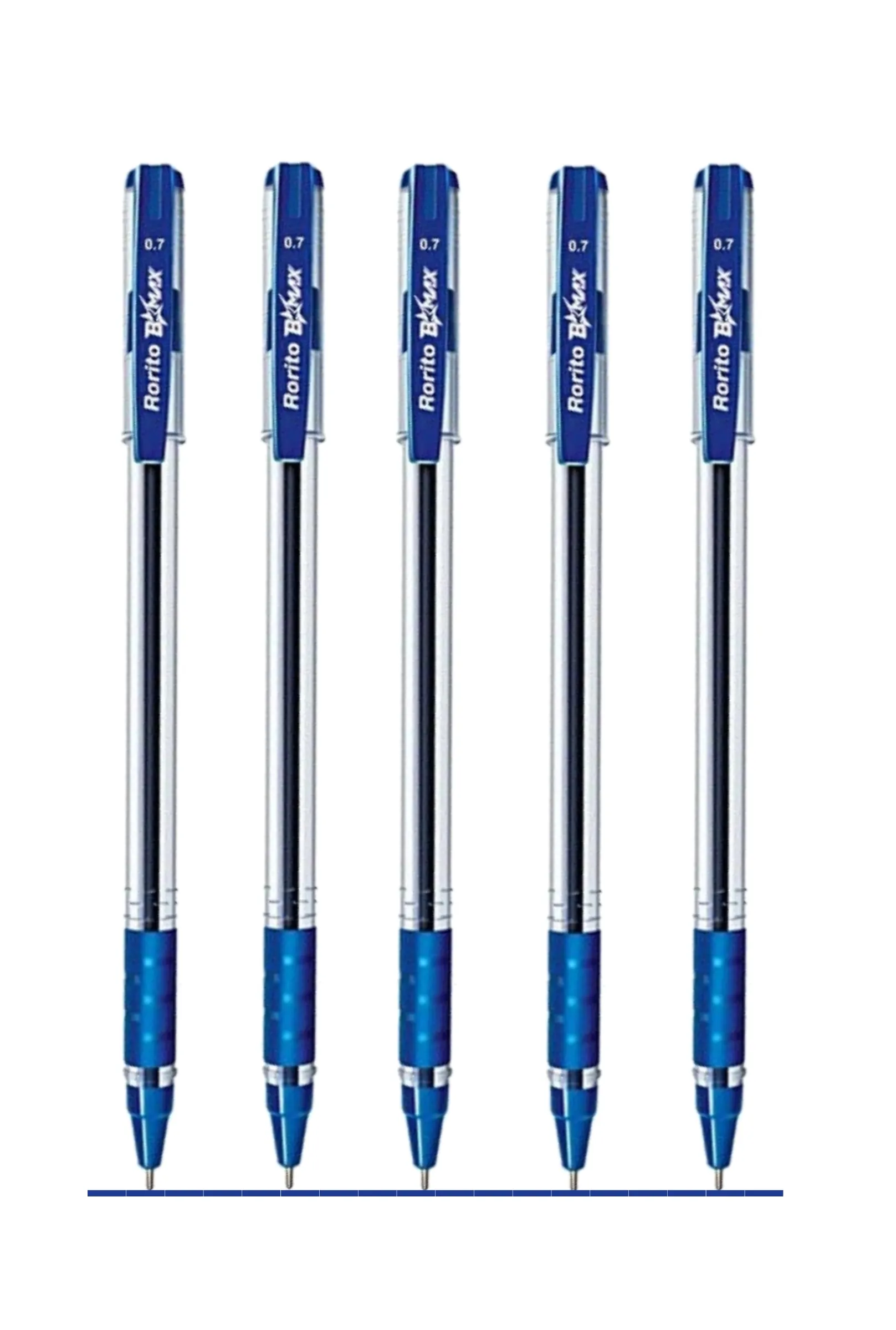 Rorito B Max Ball Point Pen - Pack of 5 (Blue)