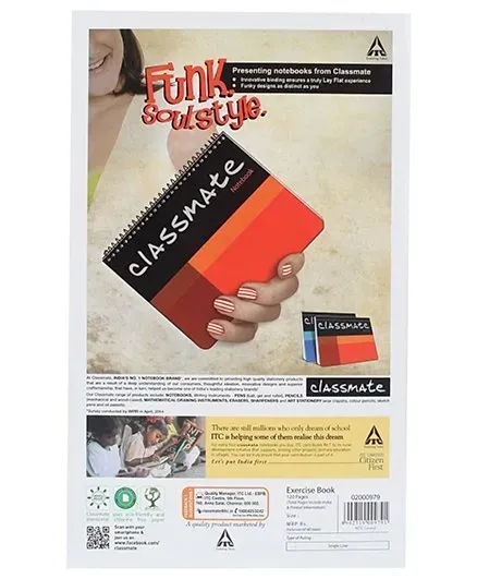 Classmate Single Line Long Notebook Soft Cover 120 Pages 272X167mm Pack of 1