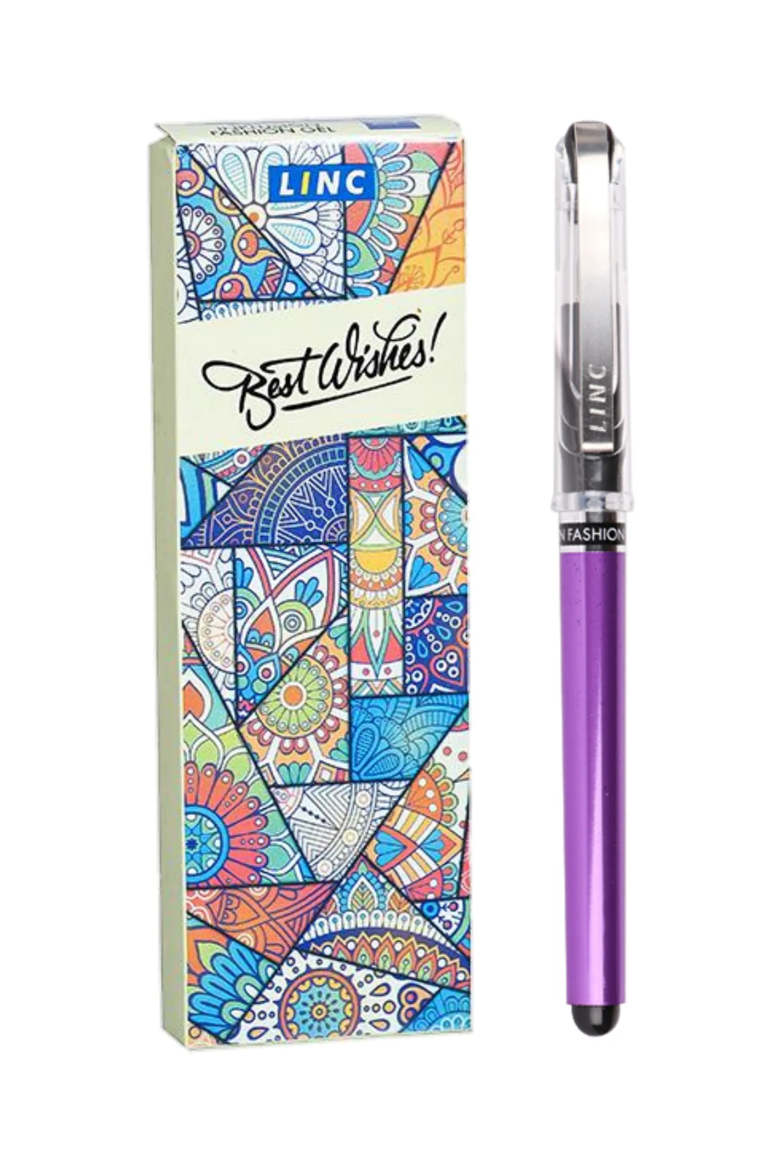 Linc Inklusion Fashion Gel Pen  Assorted Body Colour Blue Gel Pen Pack of 10 Pen