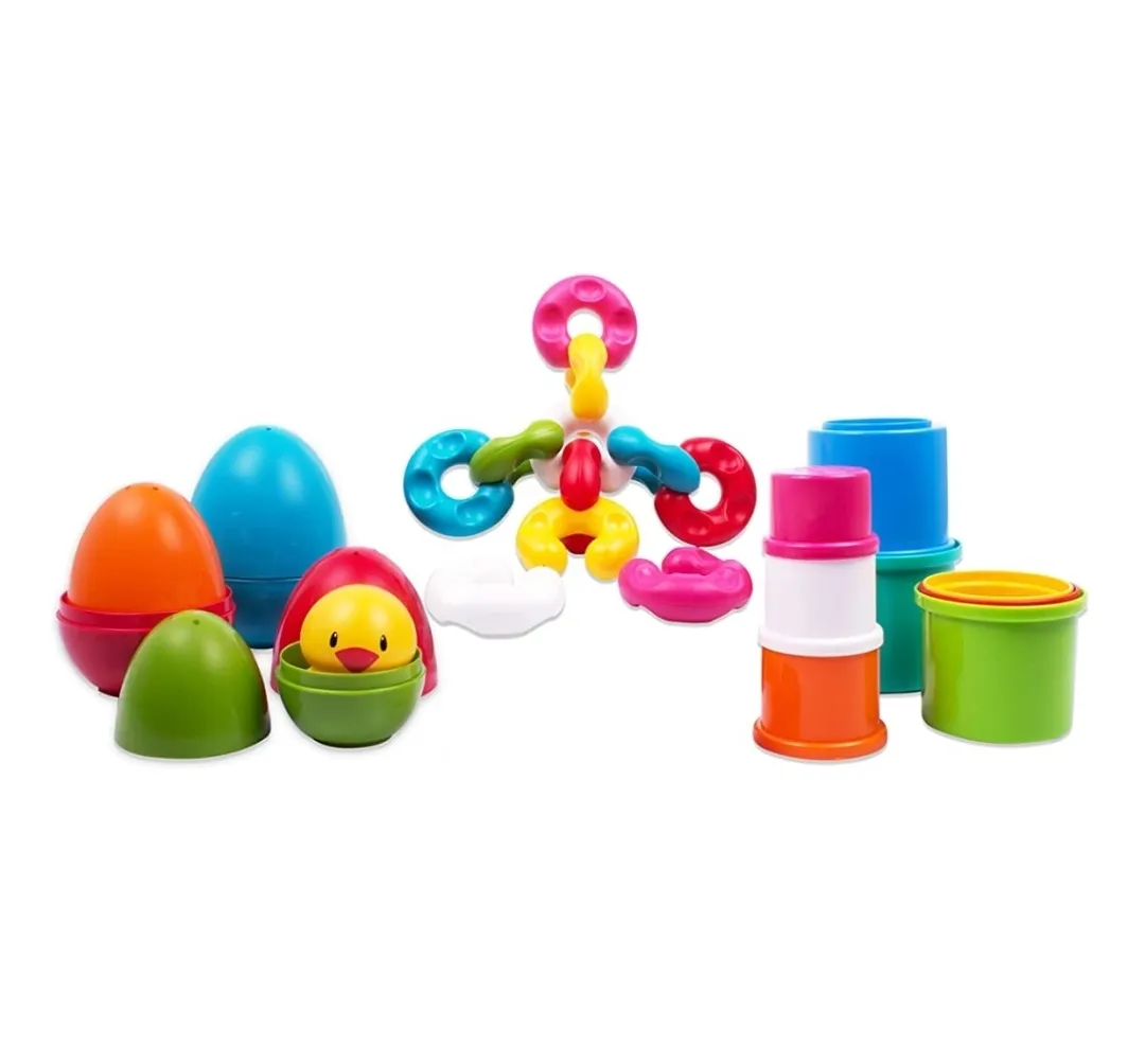 Funskool Giggles Link, Stack and Nest Multi Colour Explore colorful Pieces