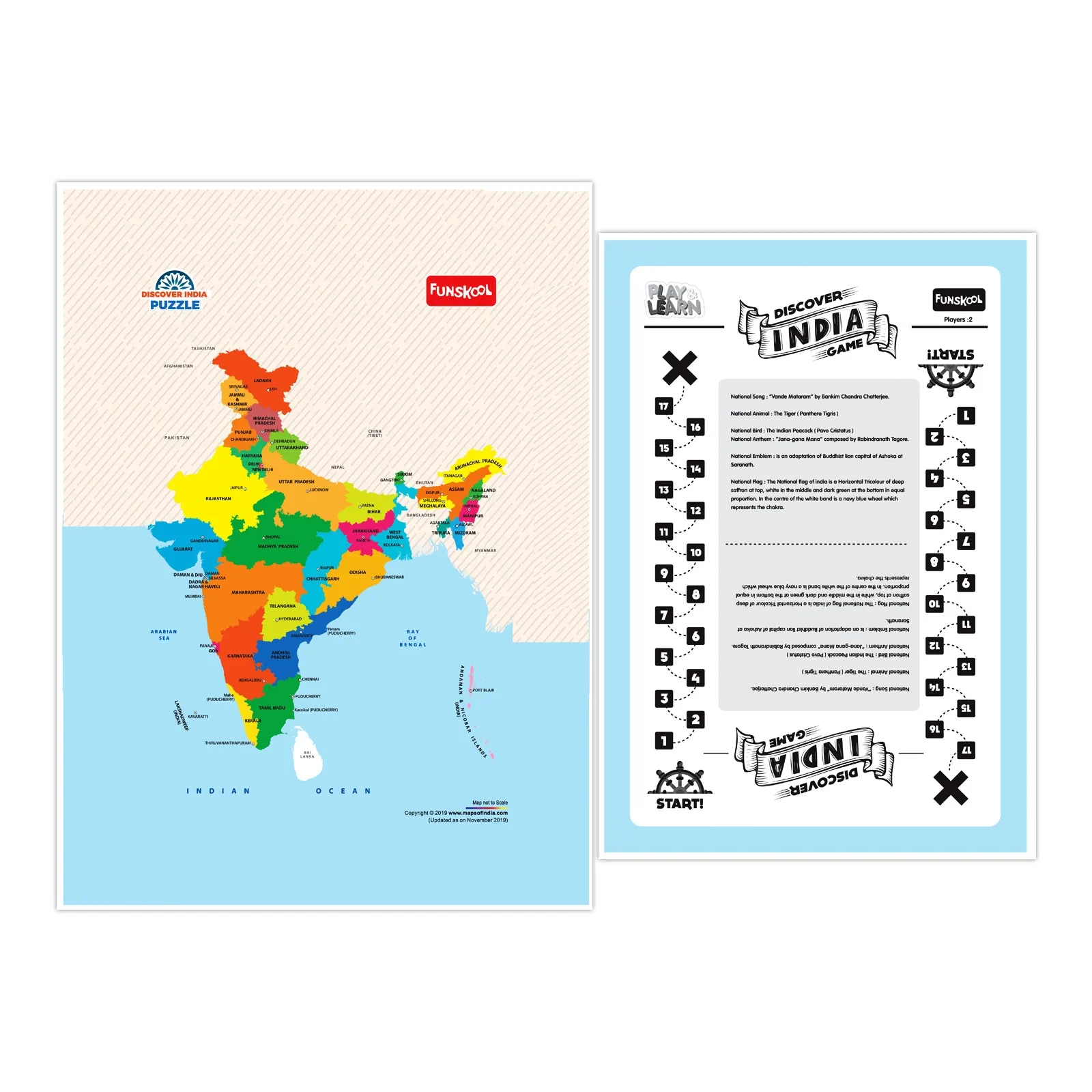 Funskool Discover India Puzzle 40 Pcs Puzzle