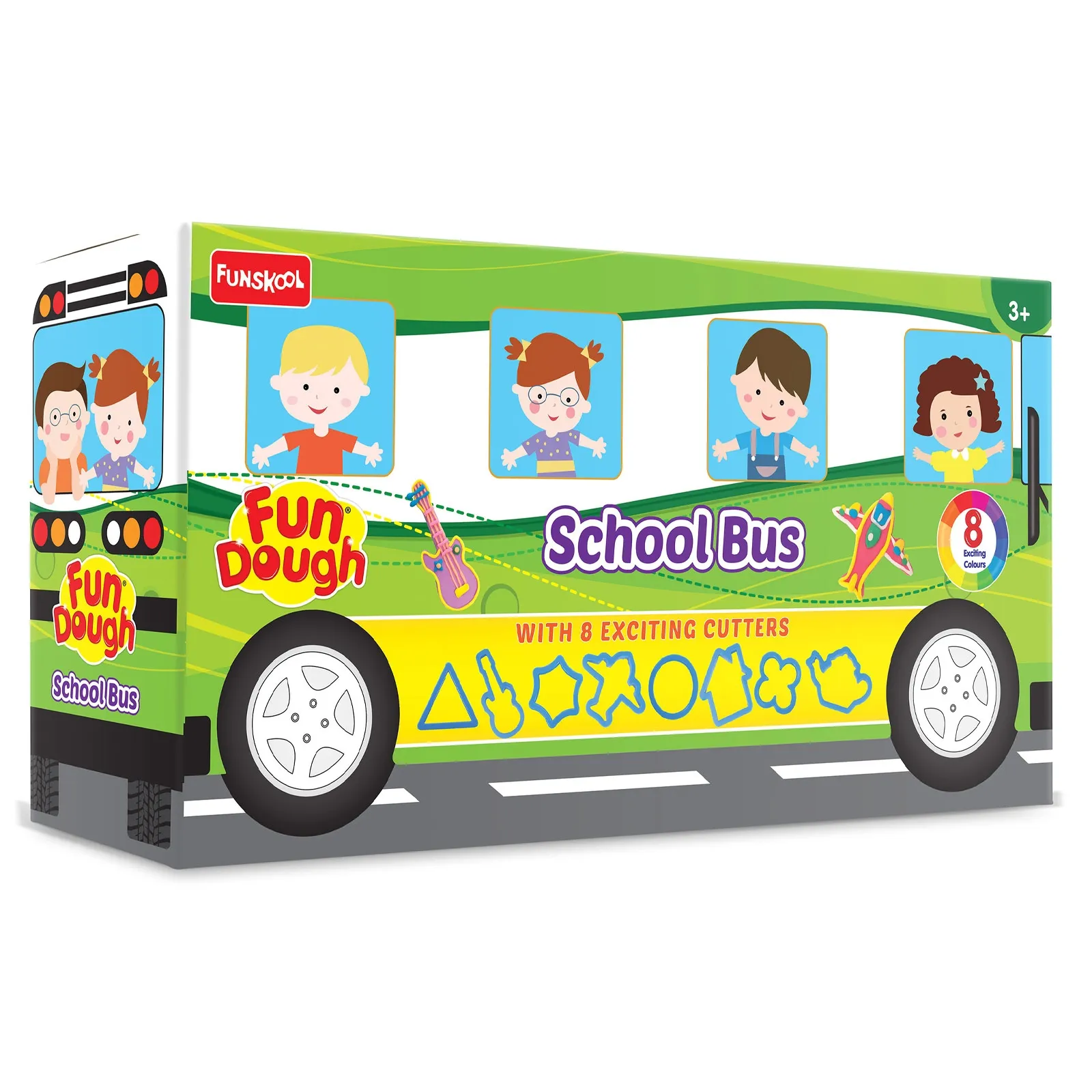 Funskool Fundough School Bus Multi Colour