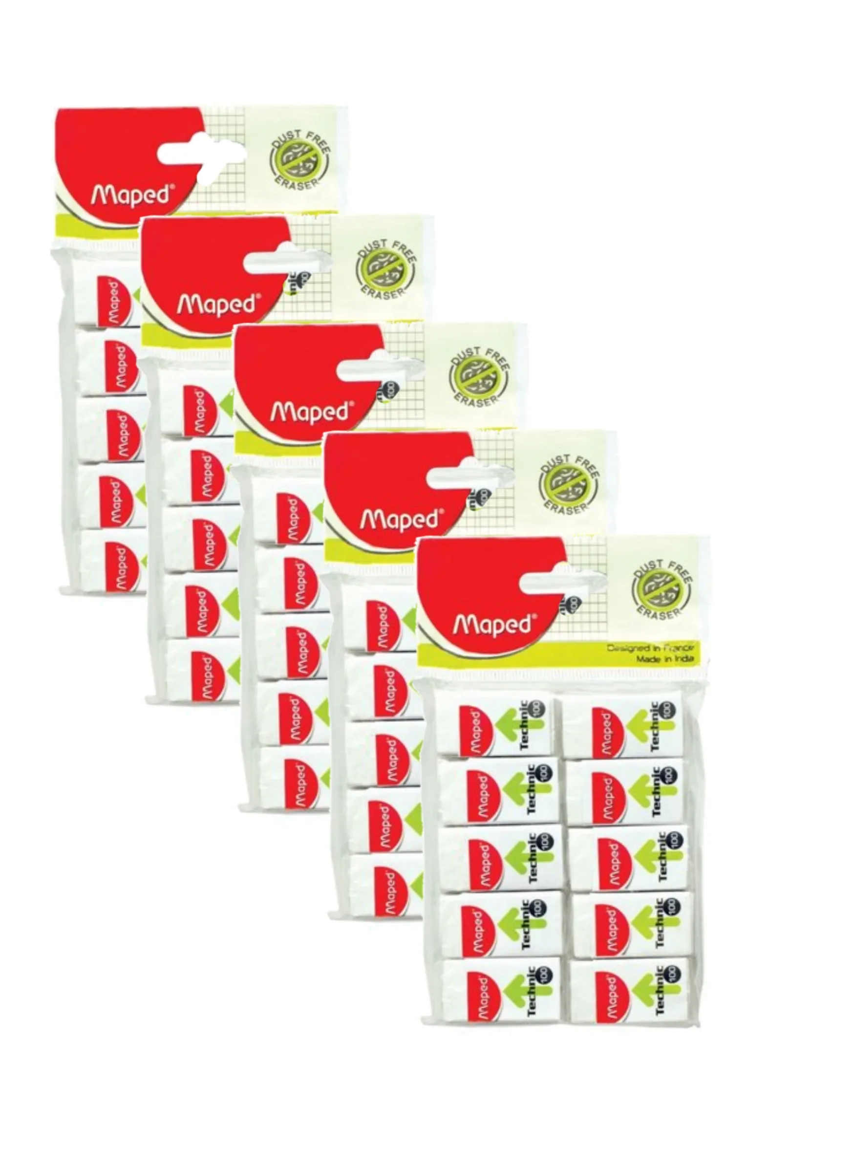 Maped Technic 100 Eraser (Pack Of 5)- 50 Eraser