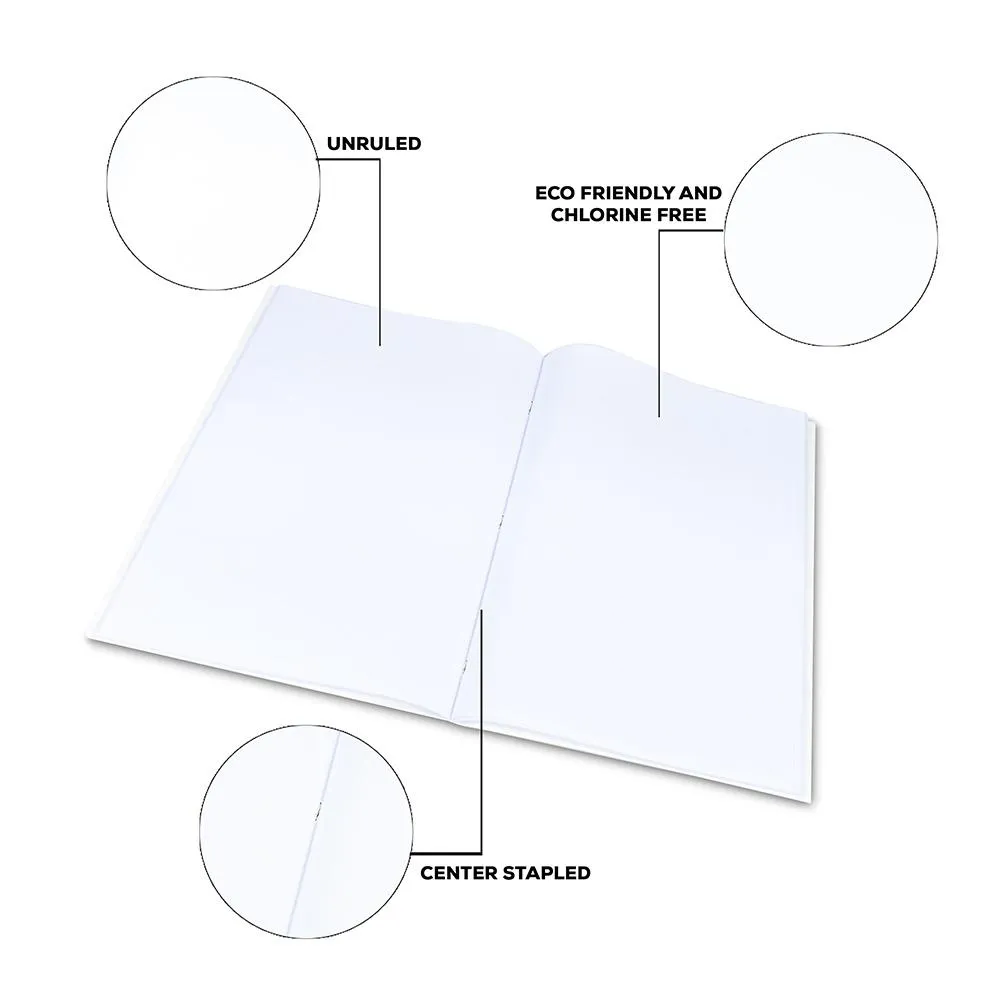 Classmate Unruled Notebook, 256 Pages, 27.2 X 16.7 cm, Pack of 1