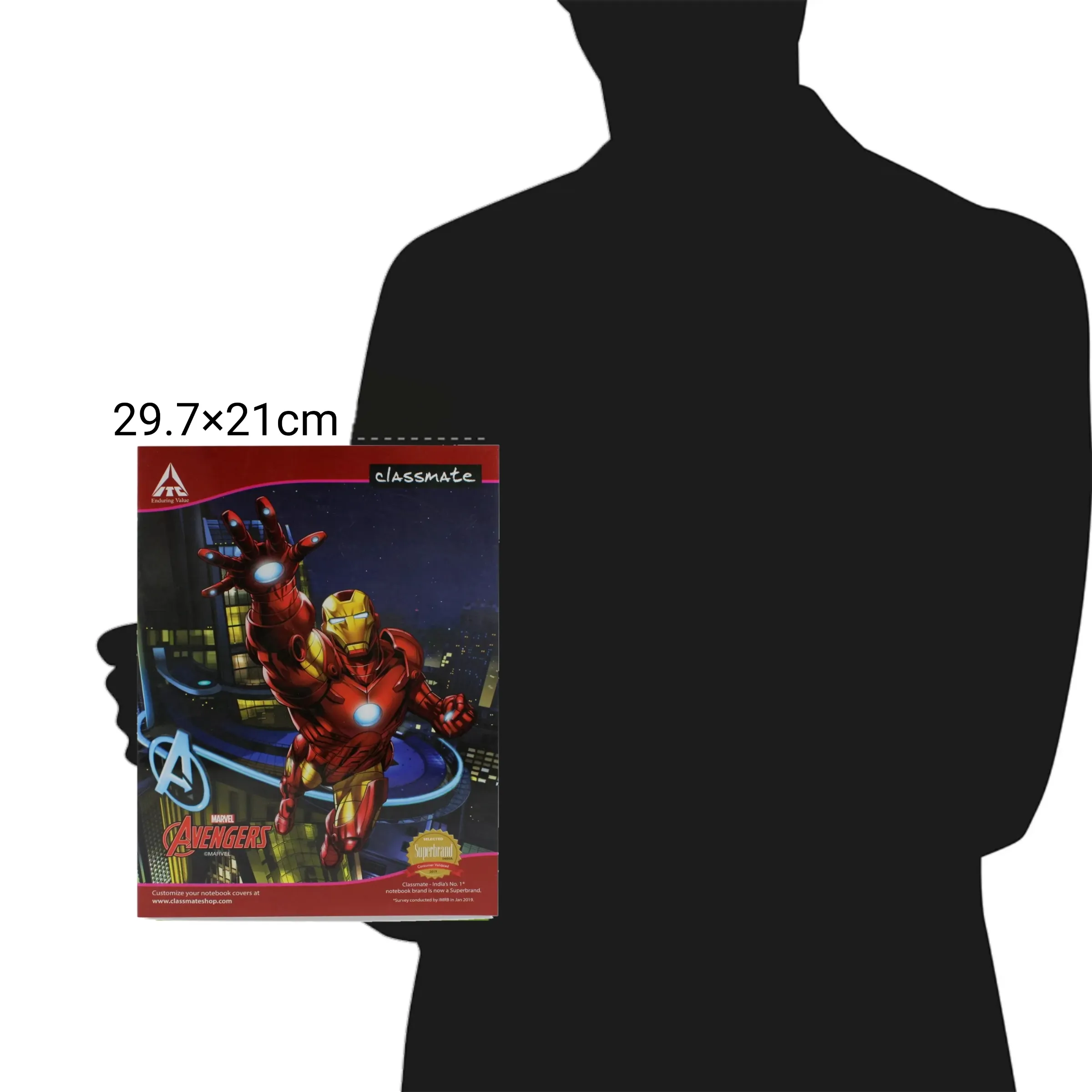 Classmate A4 Size Long Notebook Soft Cover 29.7X21 cm 108 Pages Pack of 1