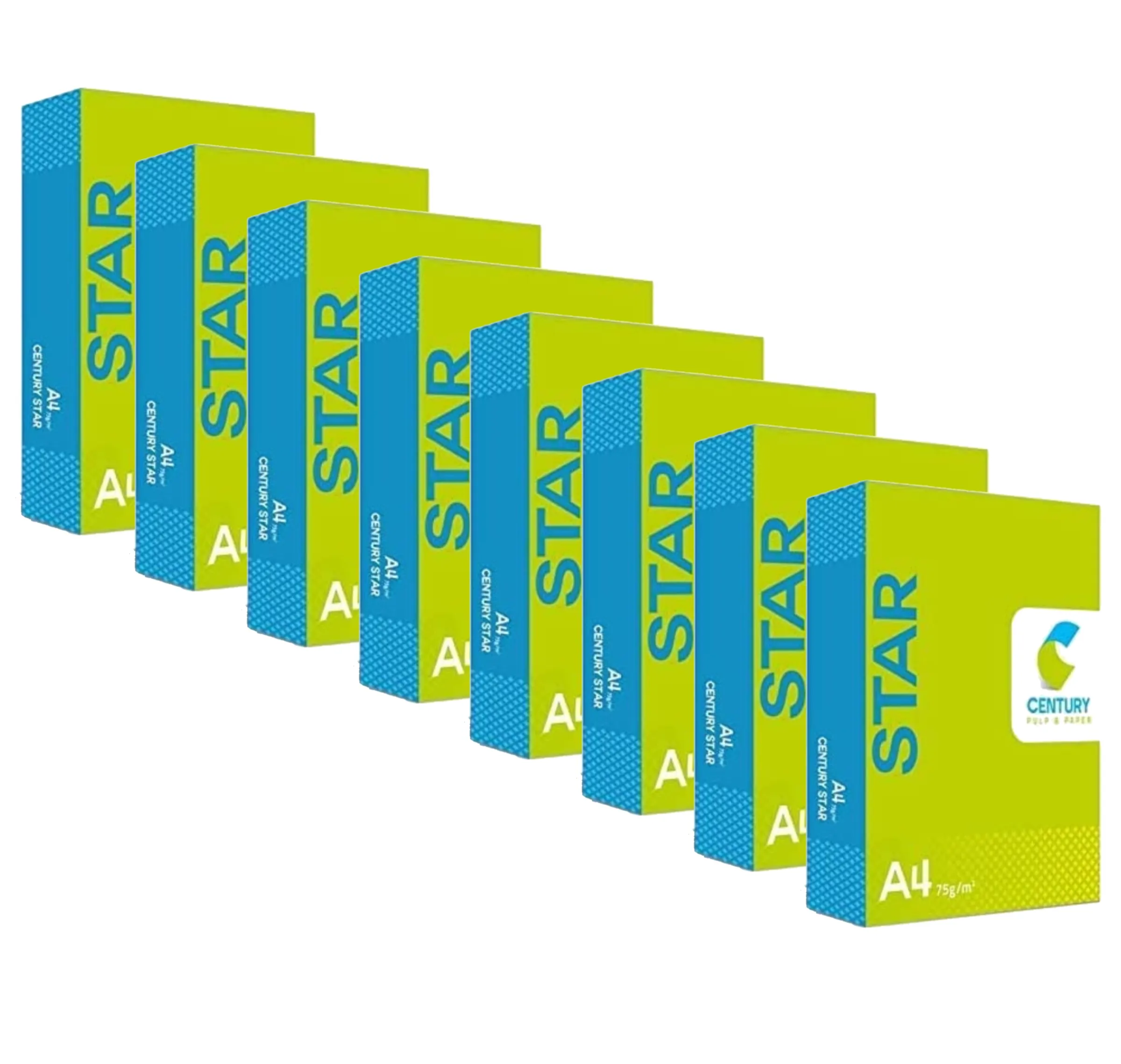 Century Star Copier  Paper A4 Size Paper 75 GSM 500 Sheet Pack of 8
