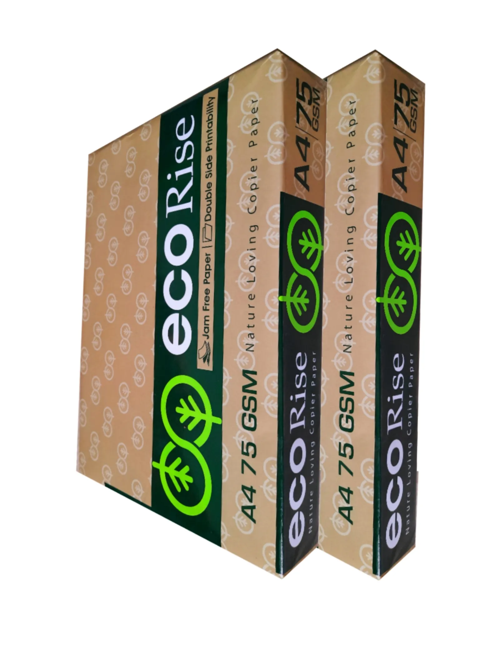 Eco Rise Printing Copy A4 Size JK Paper Eco Tree Friendly 75 GSM 500 Sheet Pack of 2