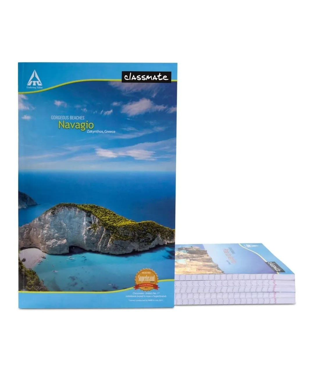 Classmate Long Notebook Single Line 160 Pages 27.2X16.7 cm Hard Cover Pack of 1
