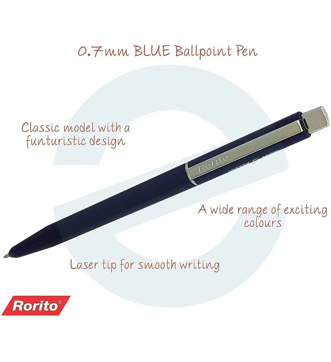 Rorito Jottek Classic Retractable Pen (Blue) - Pack of 10