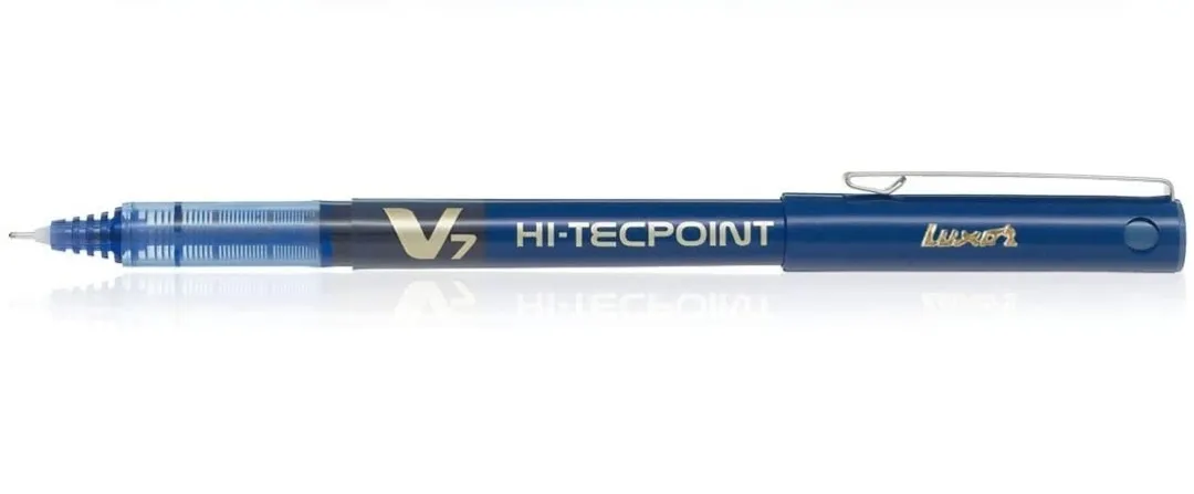 Pilot V7 Liquid Ink Roller Ball Pen - Blue Body, Blue Ink, 0.7 mmPack of 1