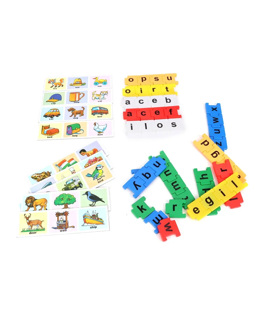 Creatives Link N Spell Puzzle Multi Colour 50 Plastic Letters