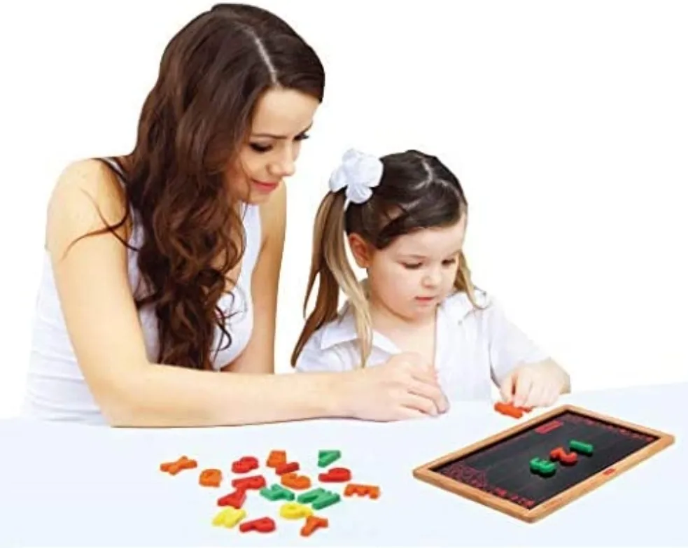 Funskool Giggles Magnetic Slate Complete Set of Alphabets and Numbers