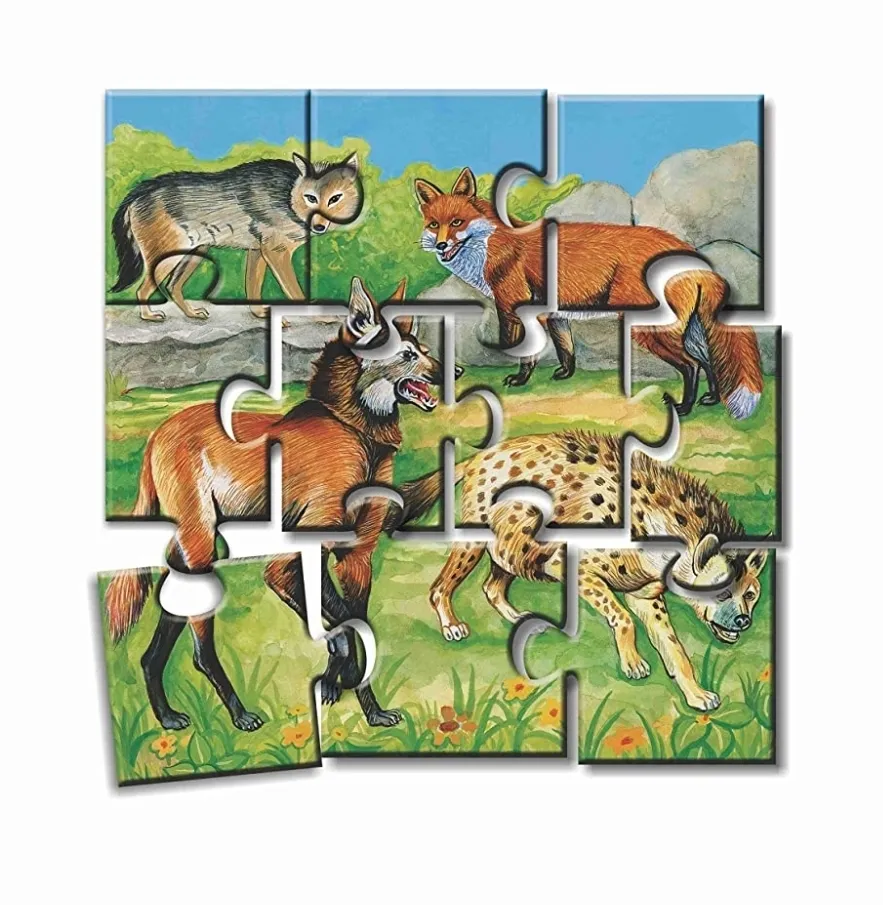 Creatives Animal Puzzles No.4 Multi Colour Jigsaw Puzzles 4 Puzzles