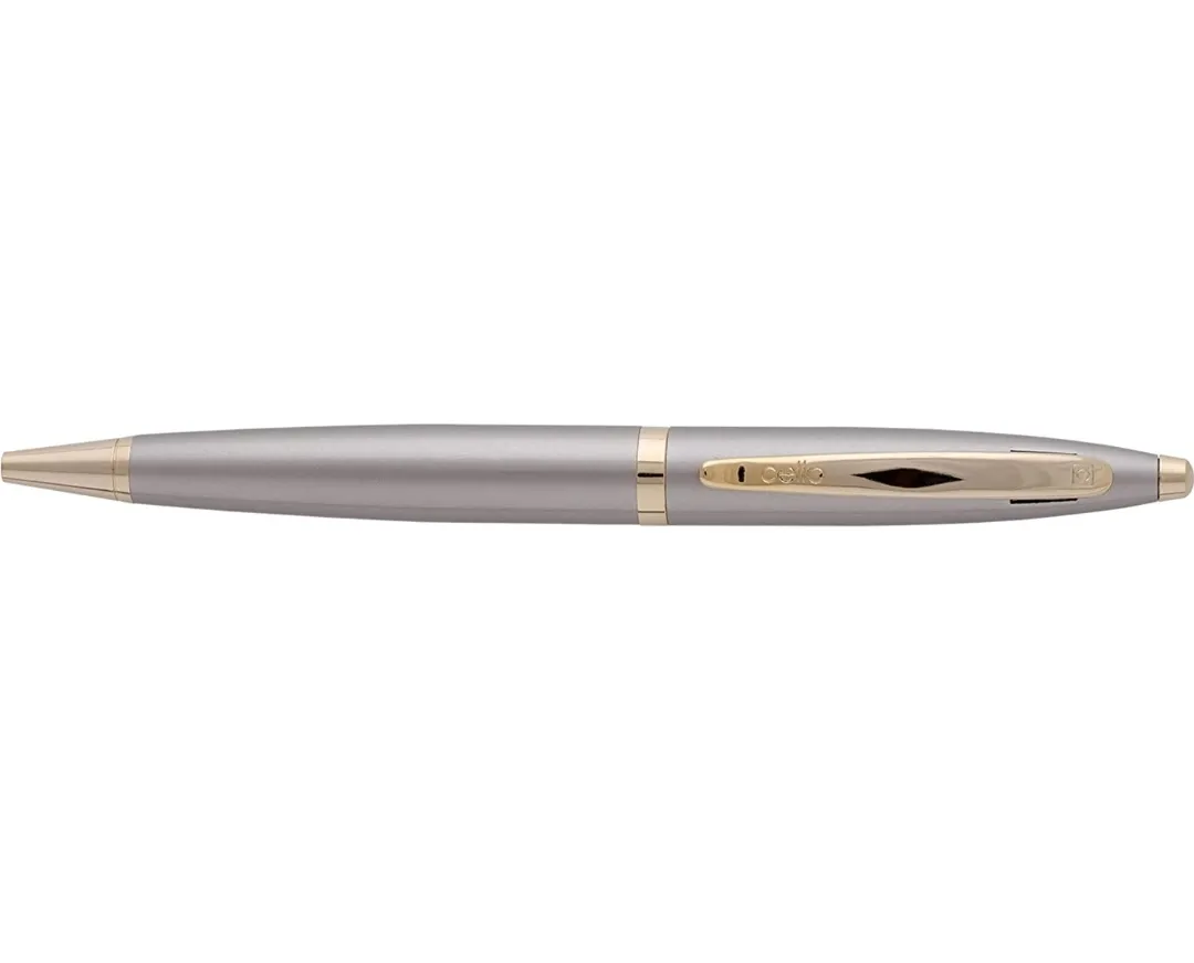 Cello Signature Creme Ivory Ball Pen Blue Pen 0.7 mm Gift Pack of 1 Pen